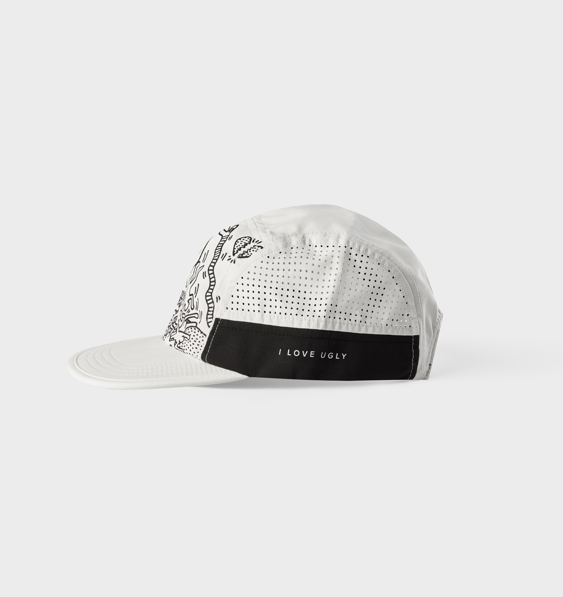 KH Chaos Active 5 Panel Cap - Off White
