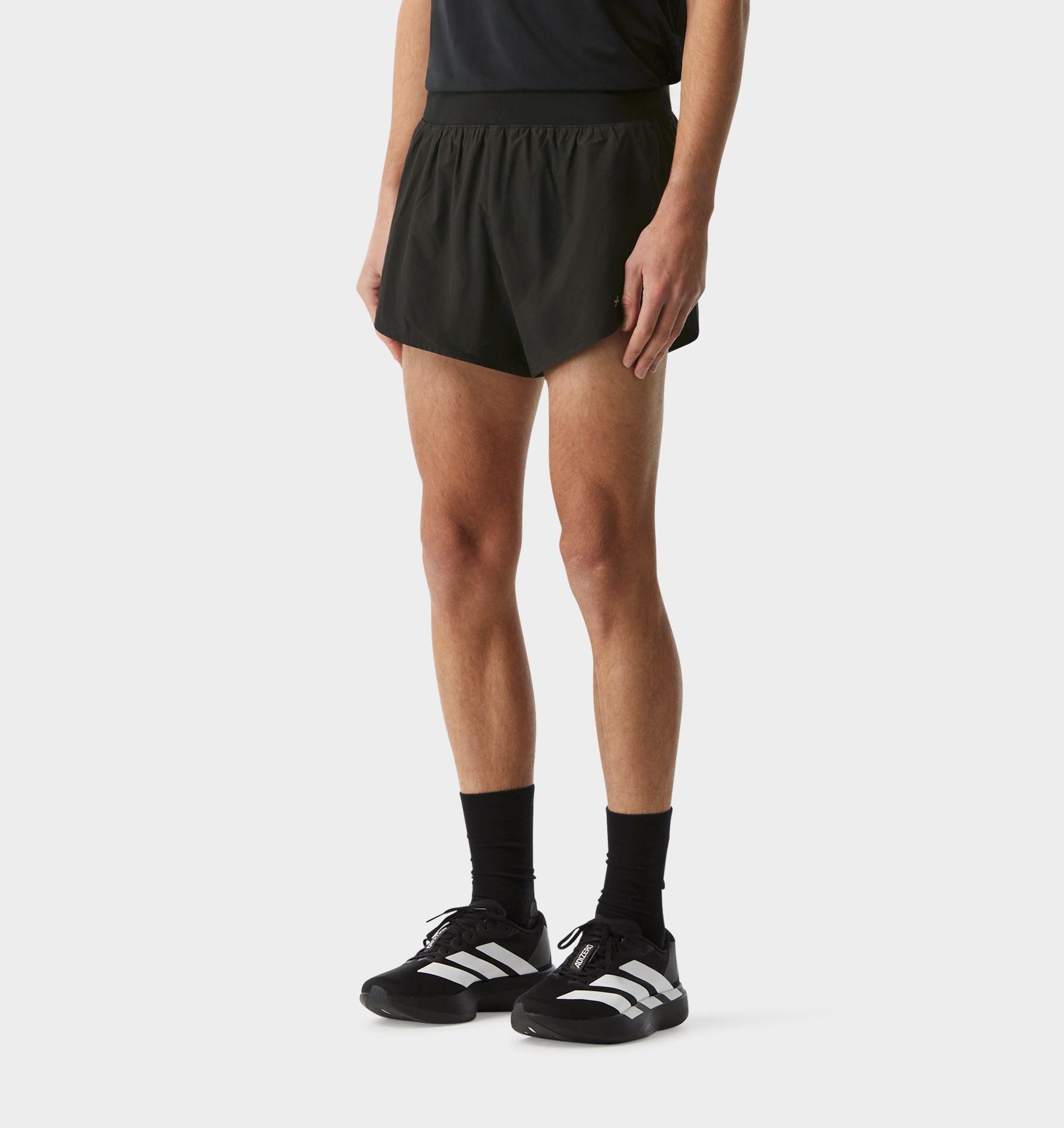 Active 3 Inch Split Short - Black