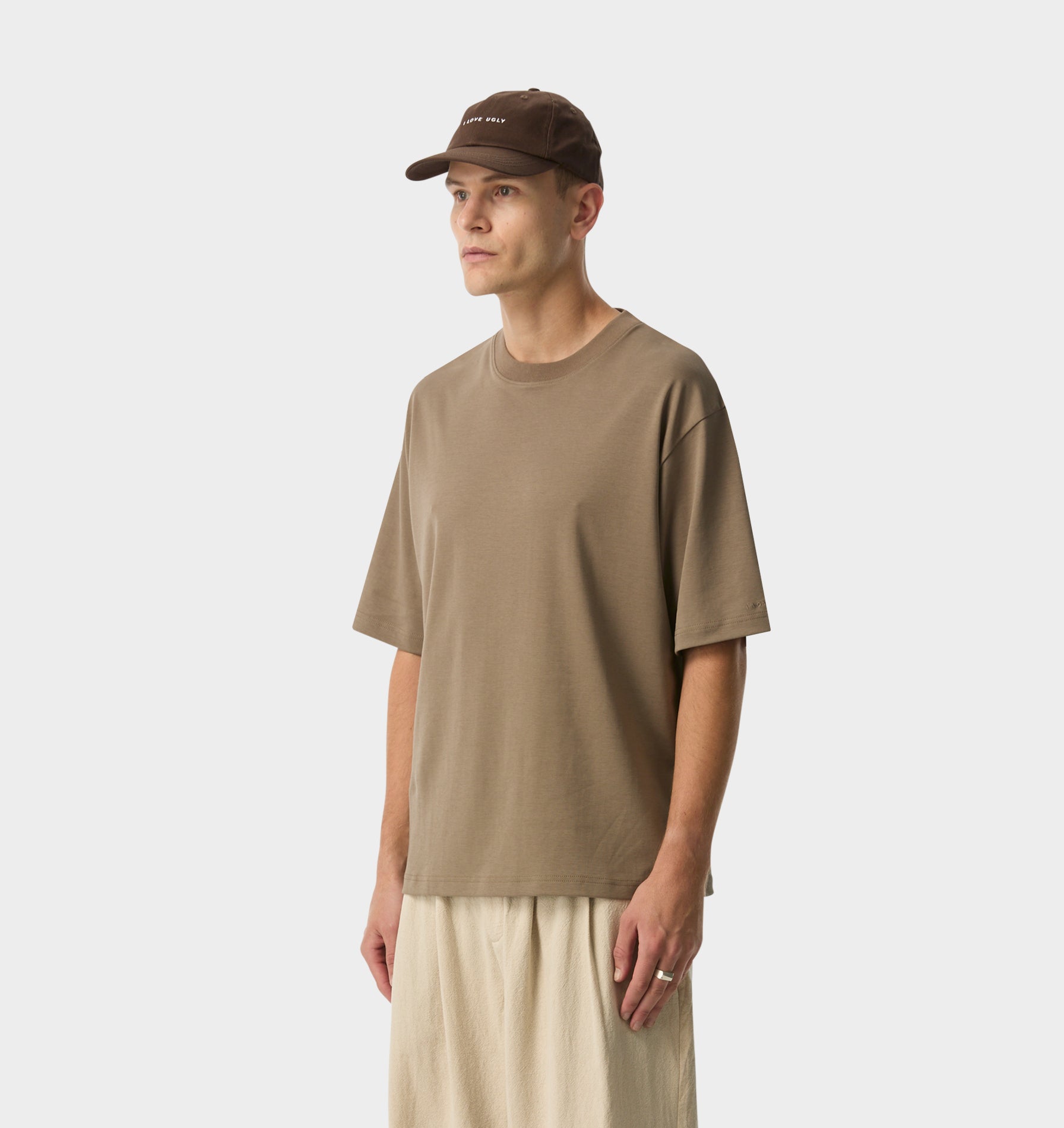 Isaac Oversized Tee - Mushroom