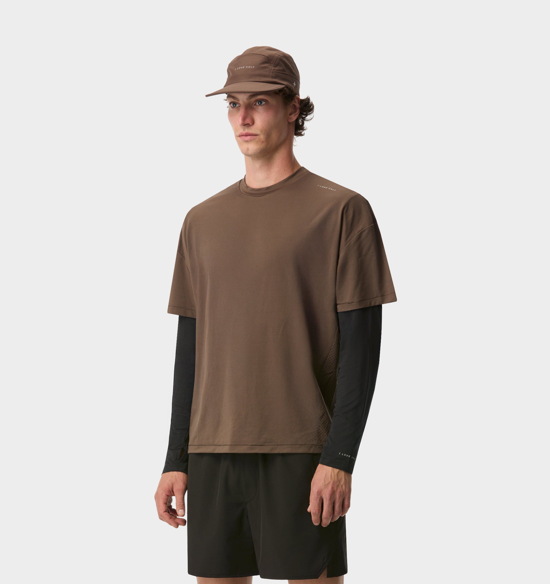 Active Crop Tee - Nutmeg