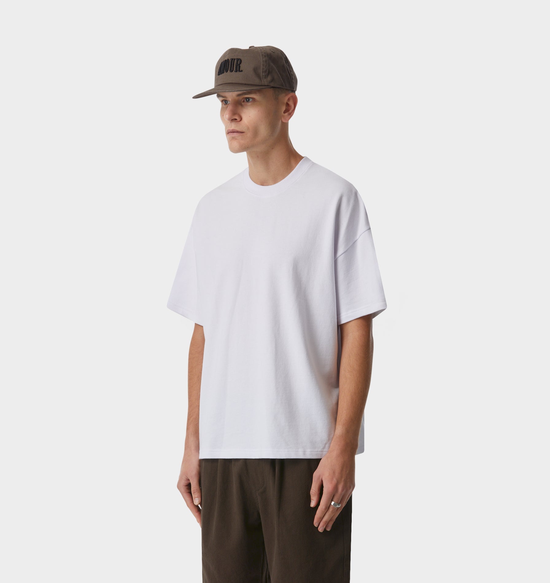 Heavyweight Box Fit Tee in White | I Love Ugly US