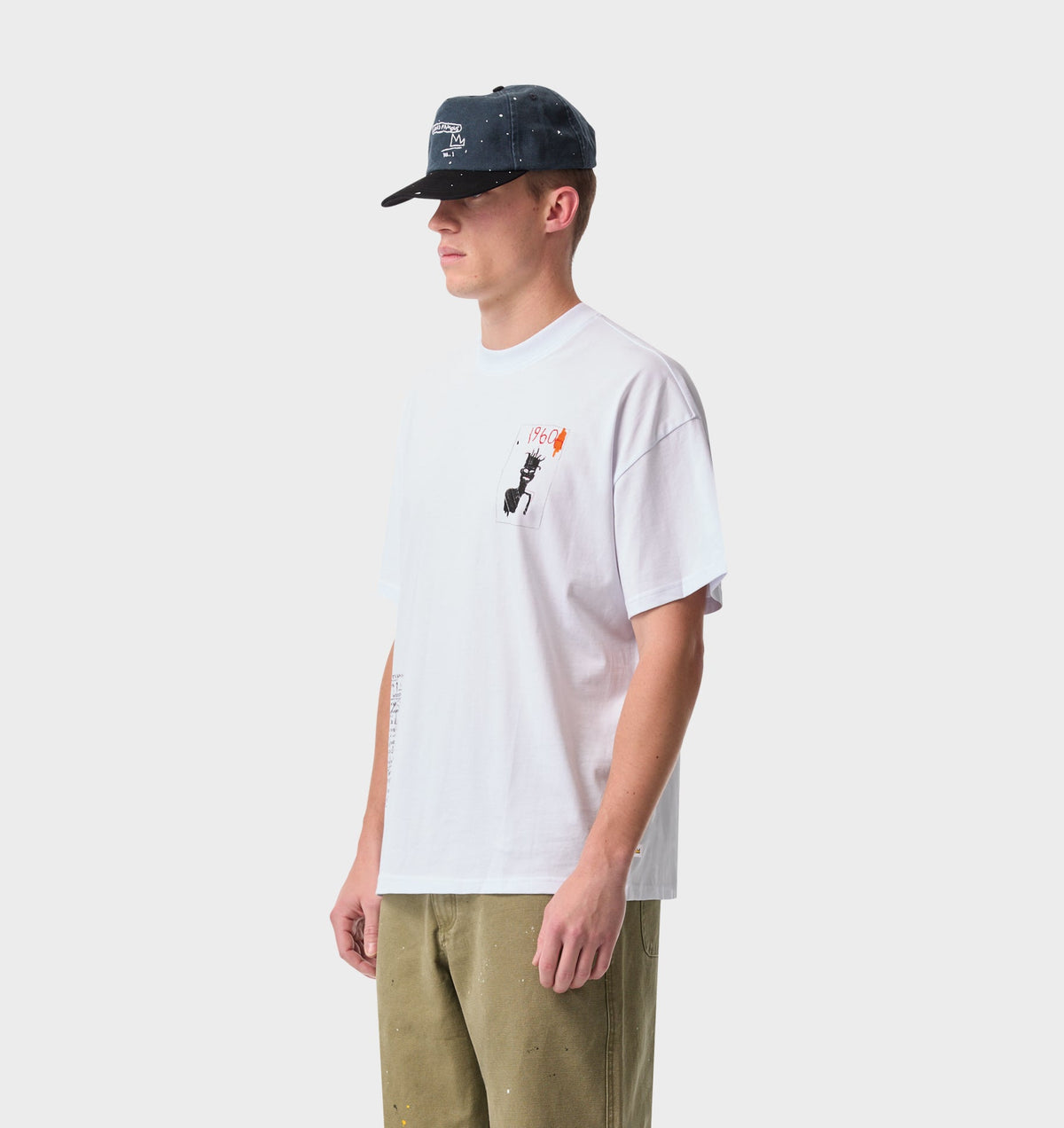 Basquiat Scribble Box Tee 2.0 - White