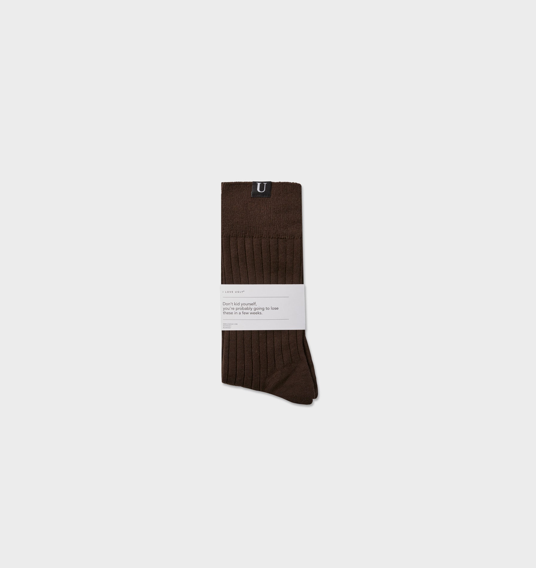 Ribbed Sock - Espresso