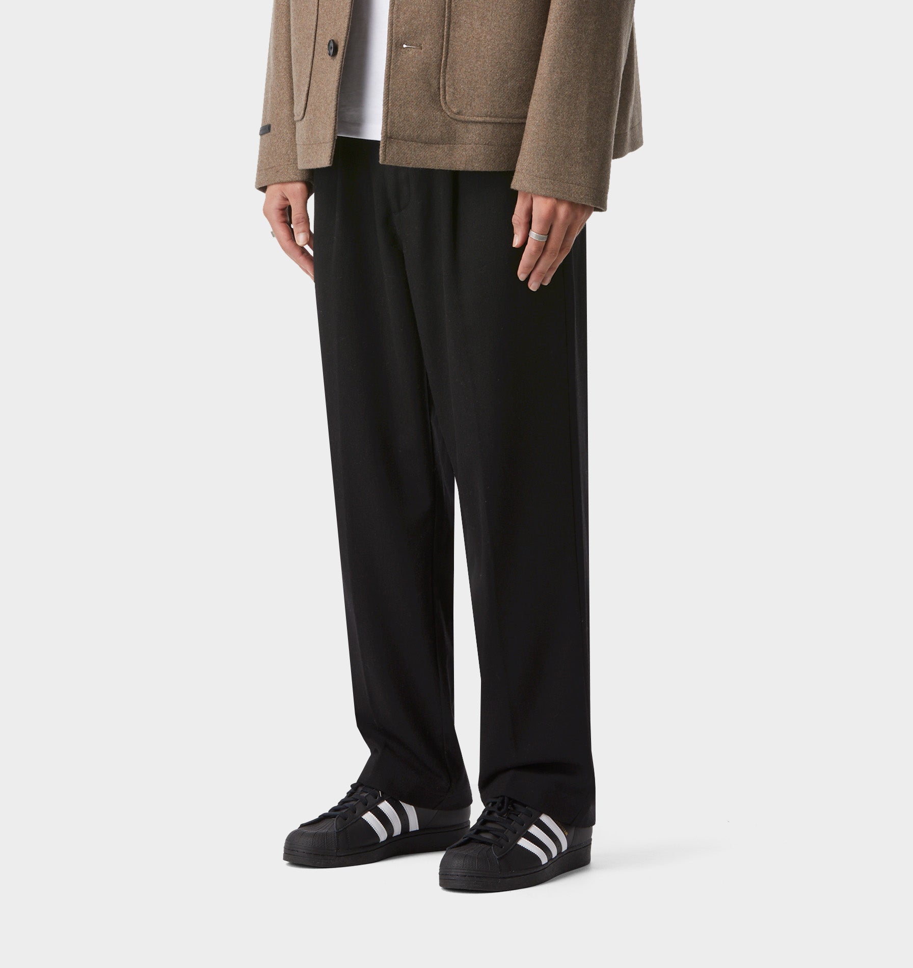 Winston Pant - Black Wool