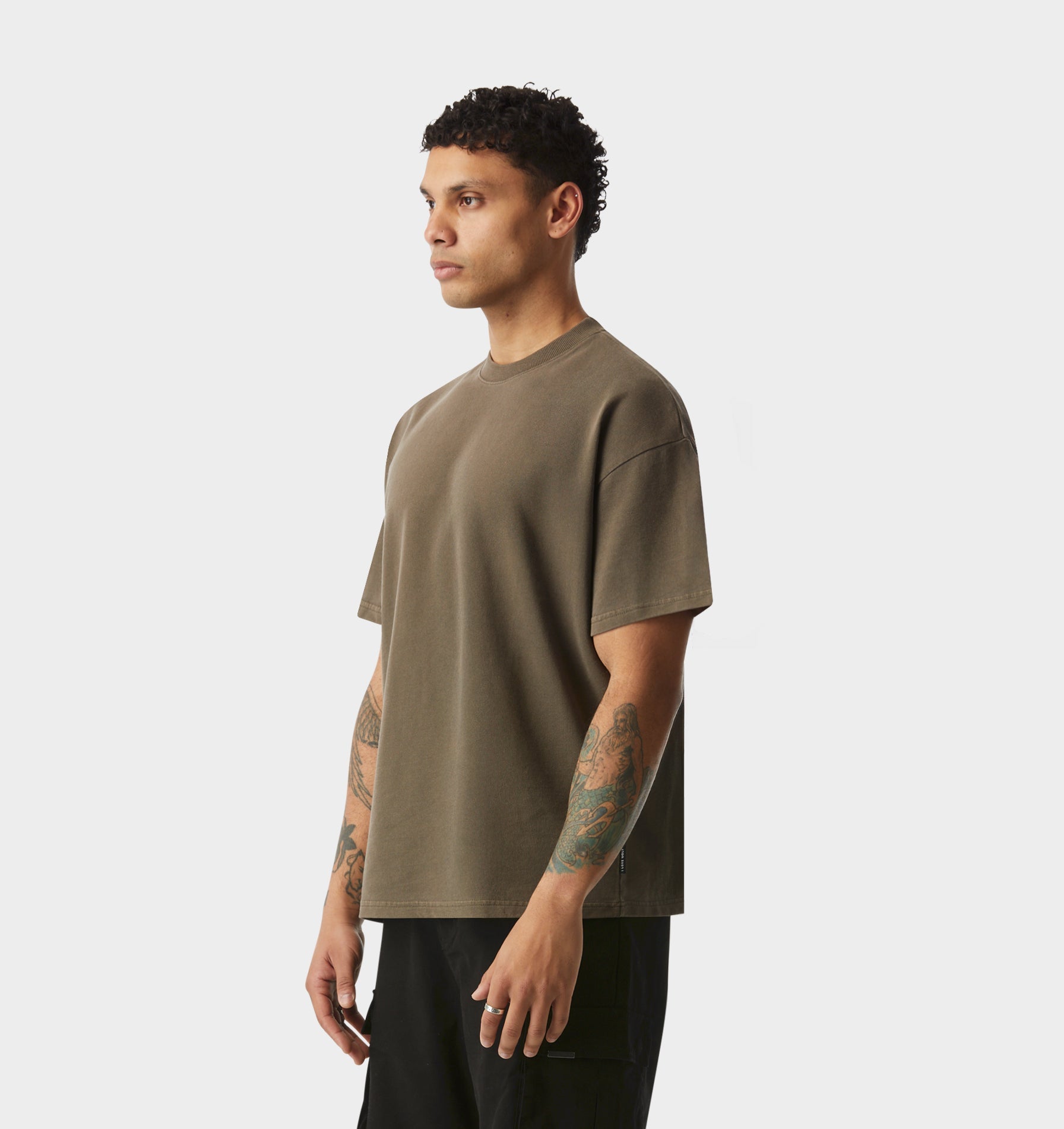 Heavy Box Tee 2.0 - Washed Mushroom