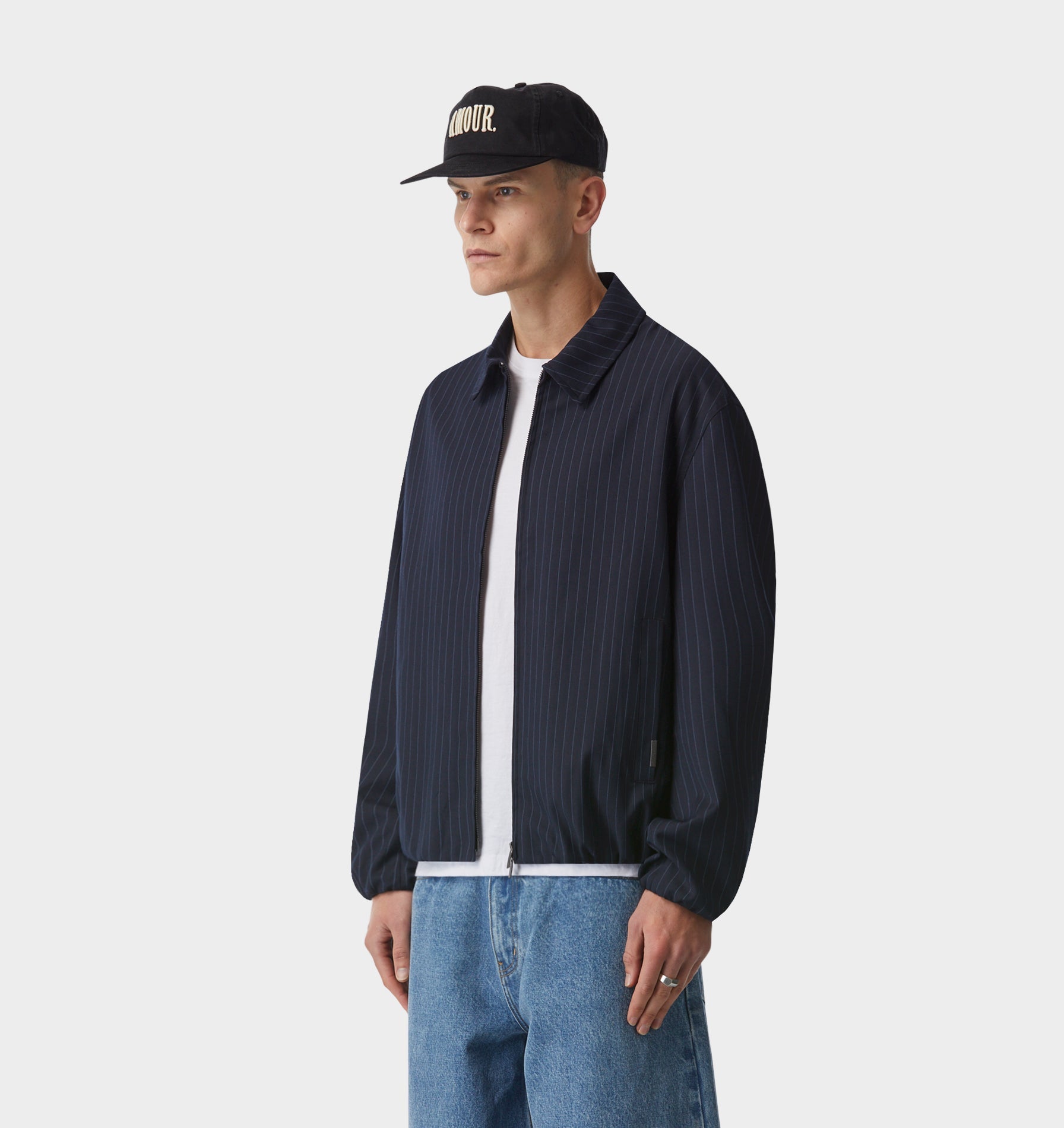 Alfie Jacket - Blue Pinstripe