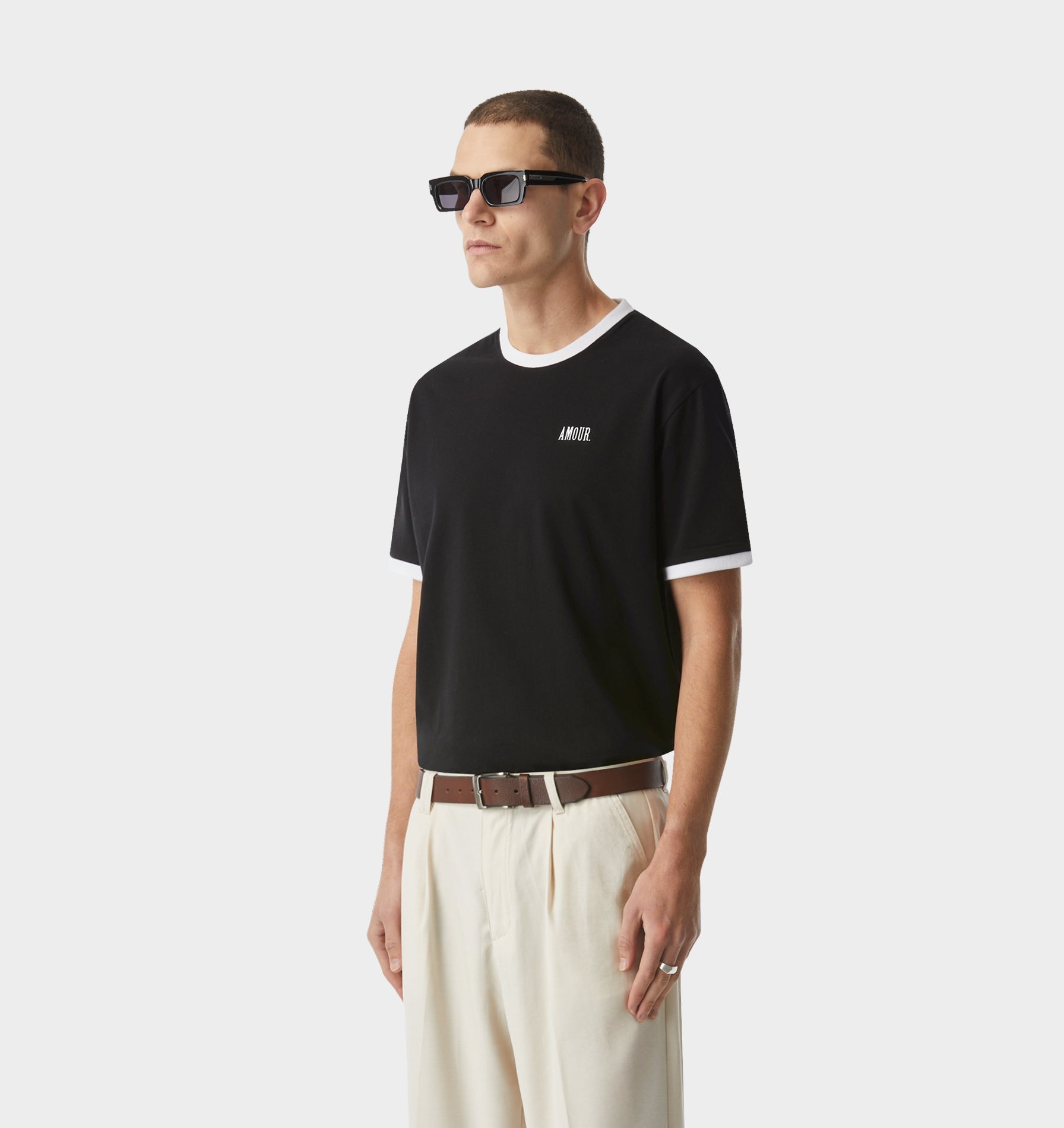 Jeremy Ringer Slim Tee - Black/White