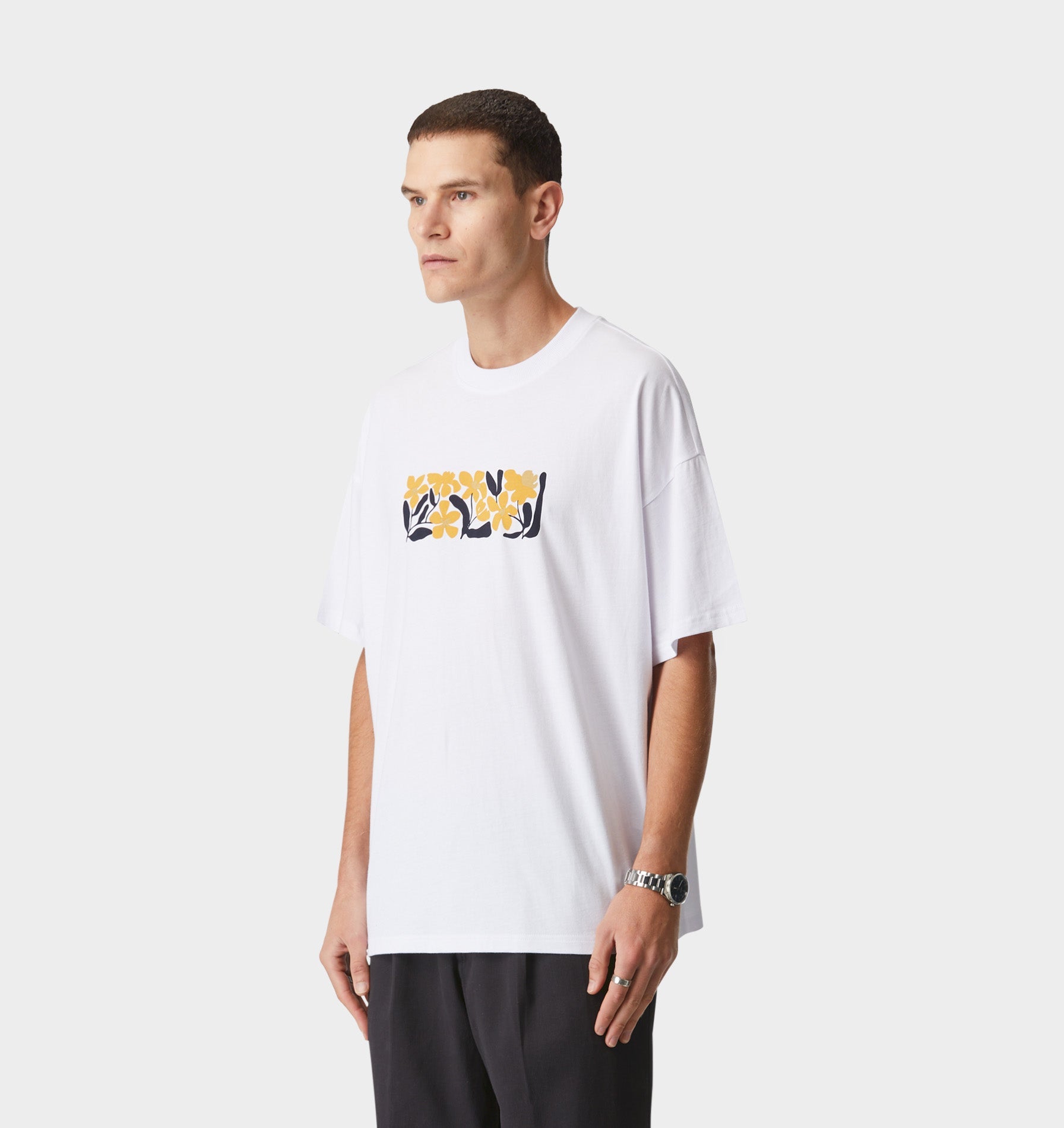 In Bloom Box Tee - White