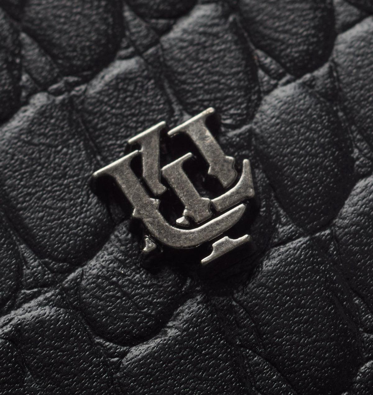 Kingsley Leather Card holder - Black Croc
