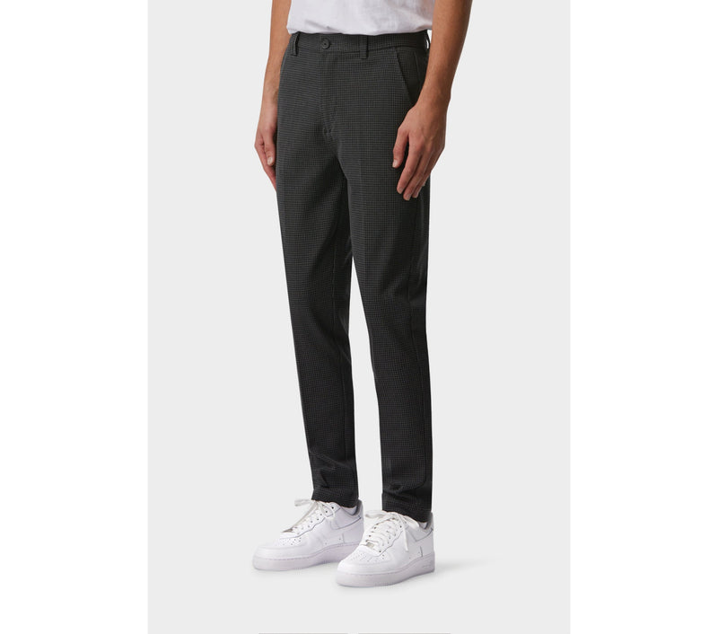 Tailored Smart Pant - Charcoal Houndstooth