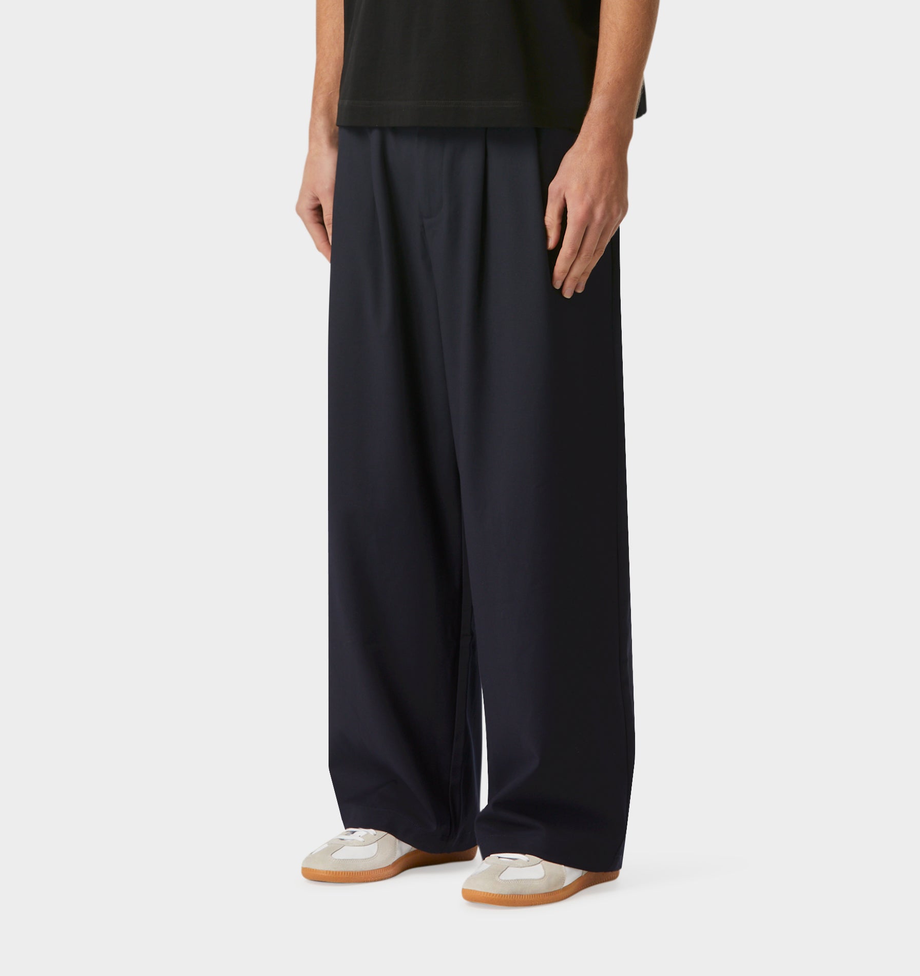 Albert Pleated Pant - Navy