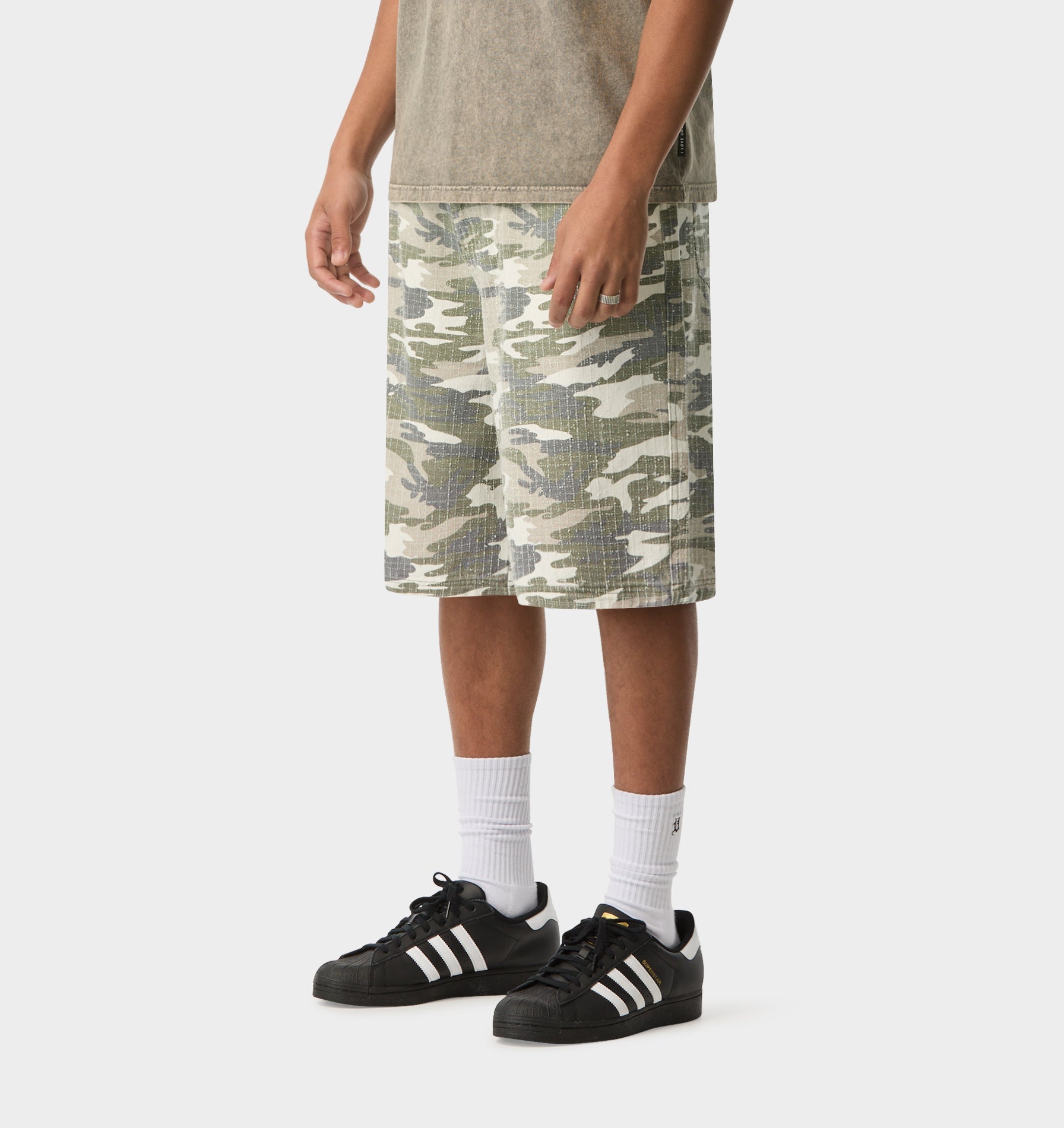 Wyatt Denim Short - Camo