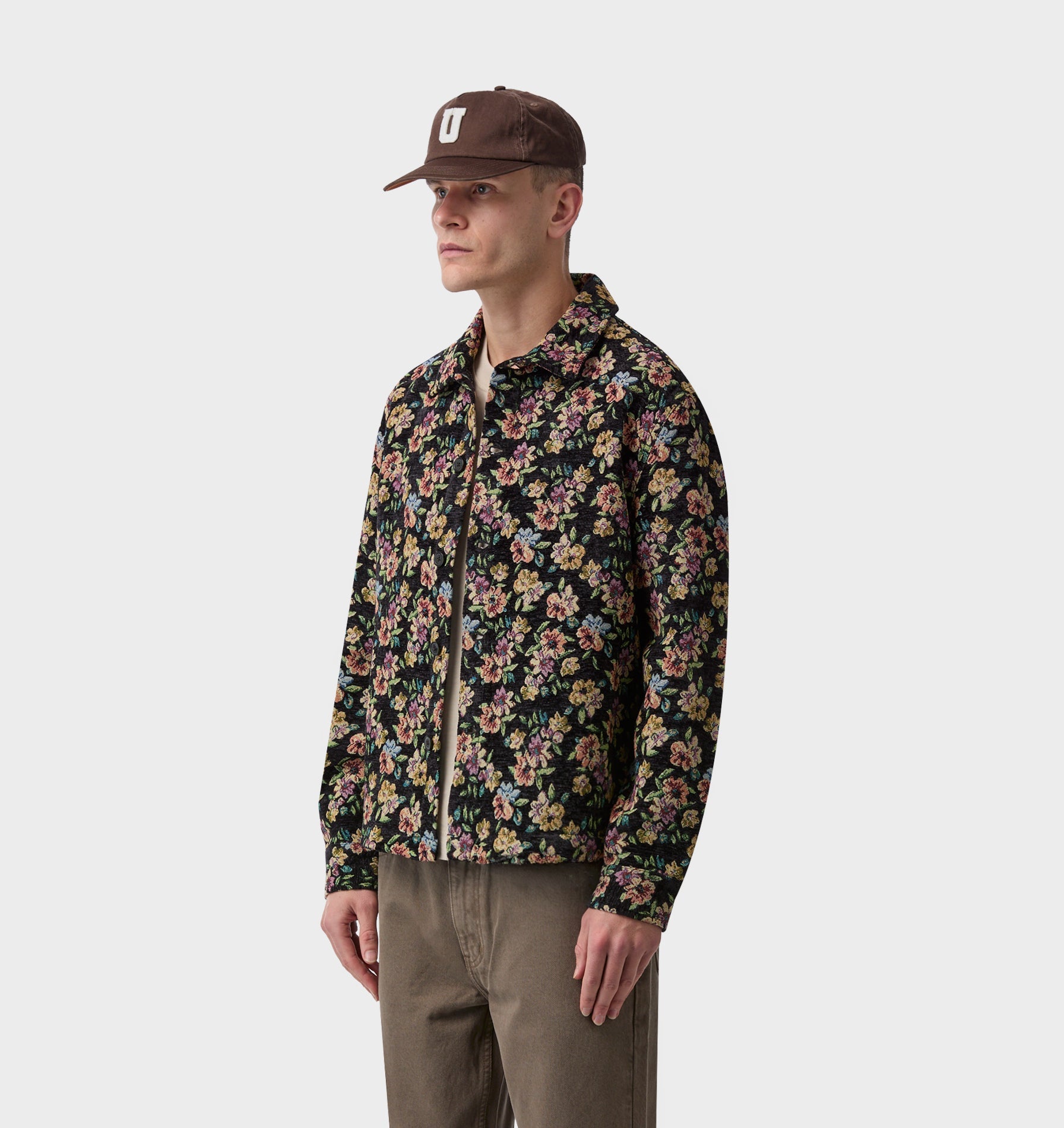 Floral Overshirt - Dark Floral | I Love Ugly US