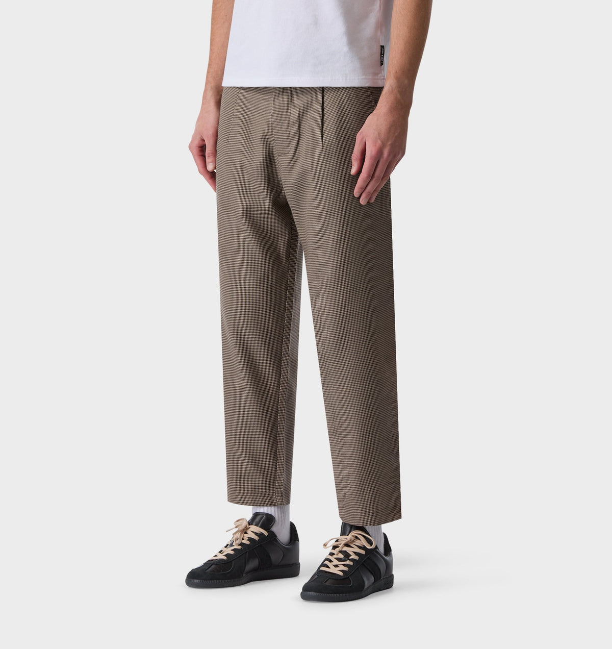 Kobe Pant - Grey Houndstooth