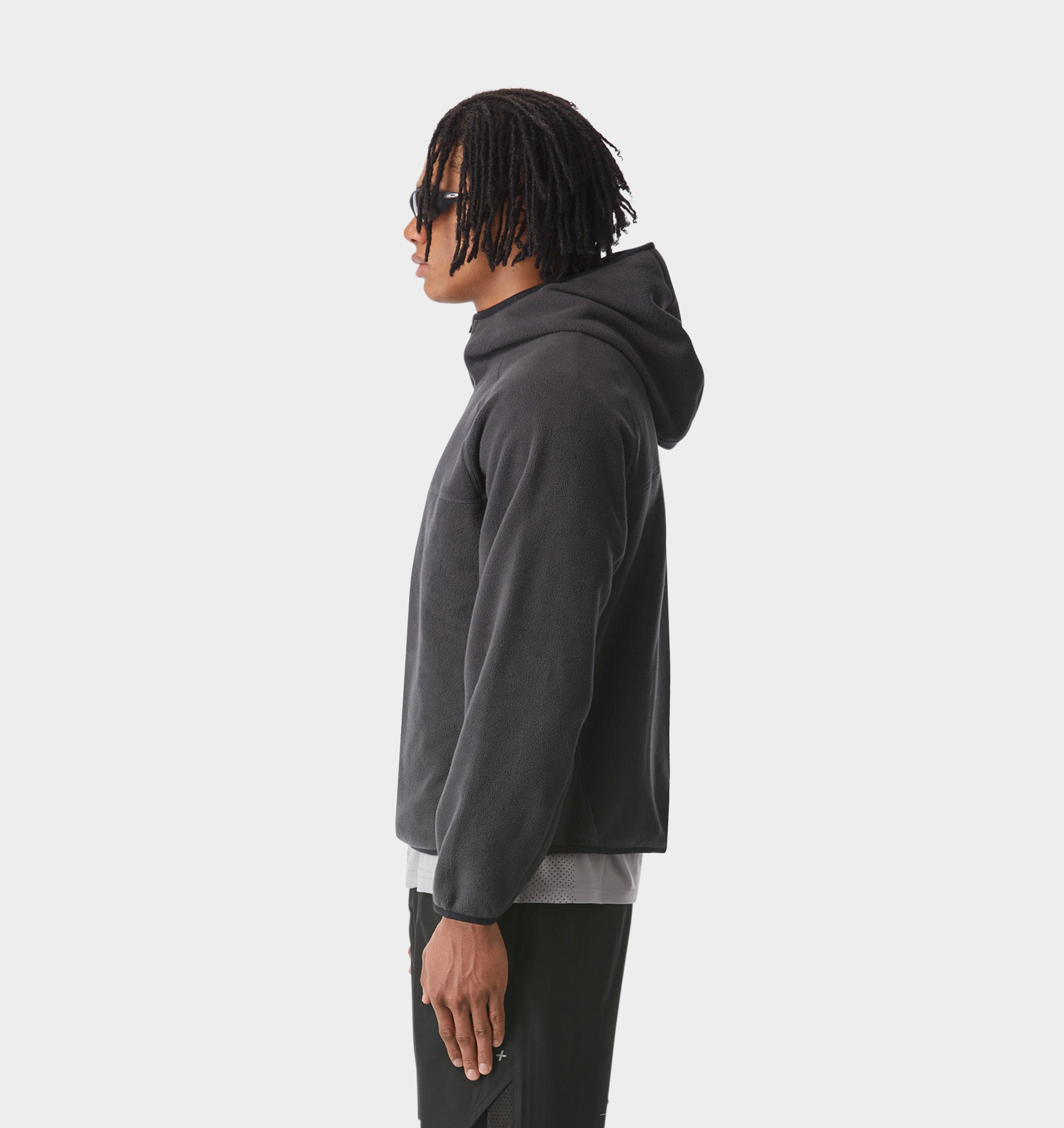 Active Hooded Fleece - Charcoal