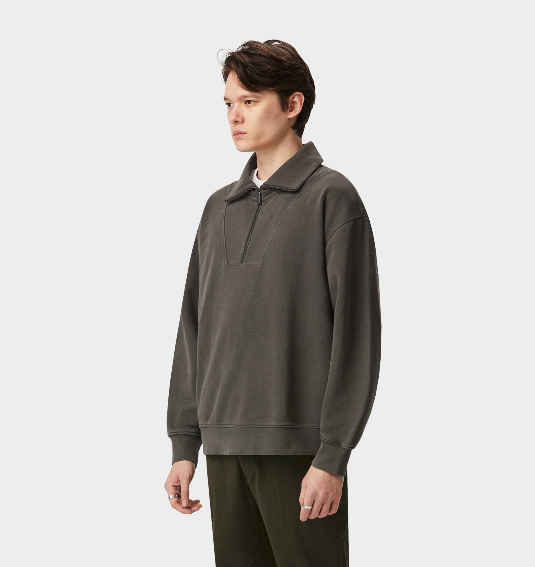 Oxford Pullover -  Washed Black