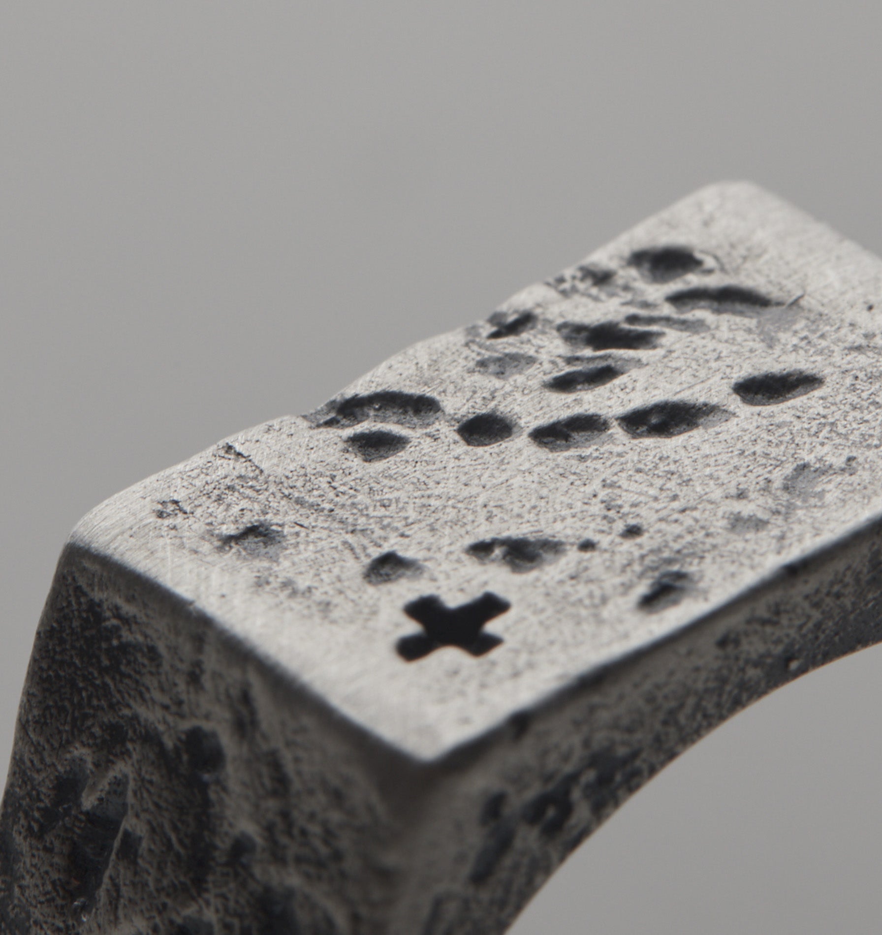 Distressed Signet Ring - Silver