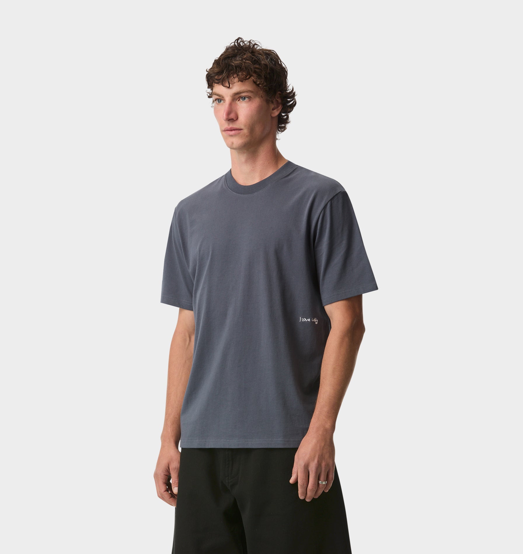 Hand Drawn Uniform Tee - Indigo