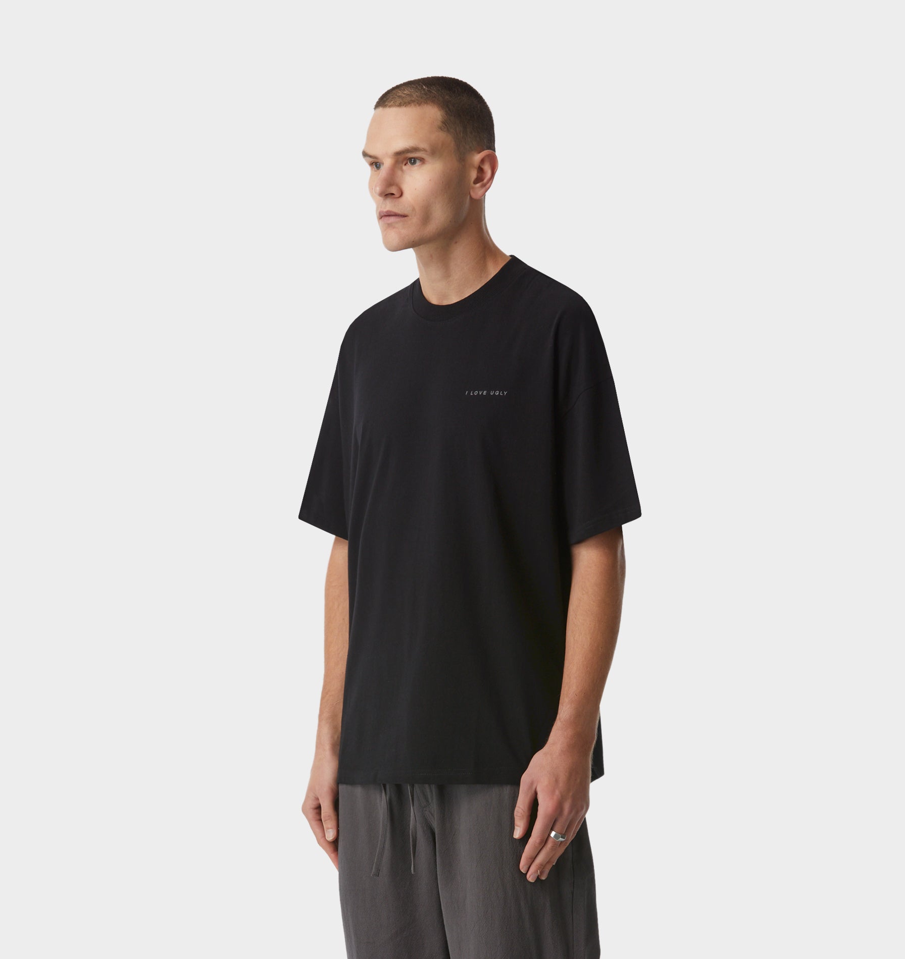 【新品未使用】100億年LOVE T-Shirt Black Type B XL Box Fit Tee 2.0 in Black | I Love Ugly US