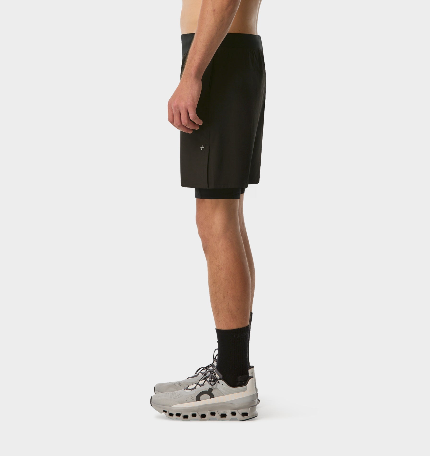 Active 5 Inch 2 In 1 Shorts - Black