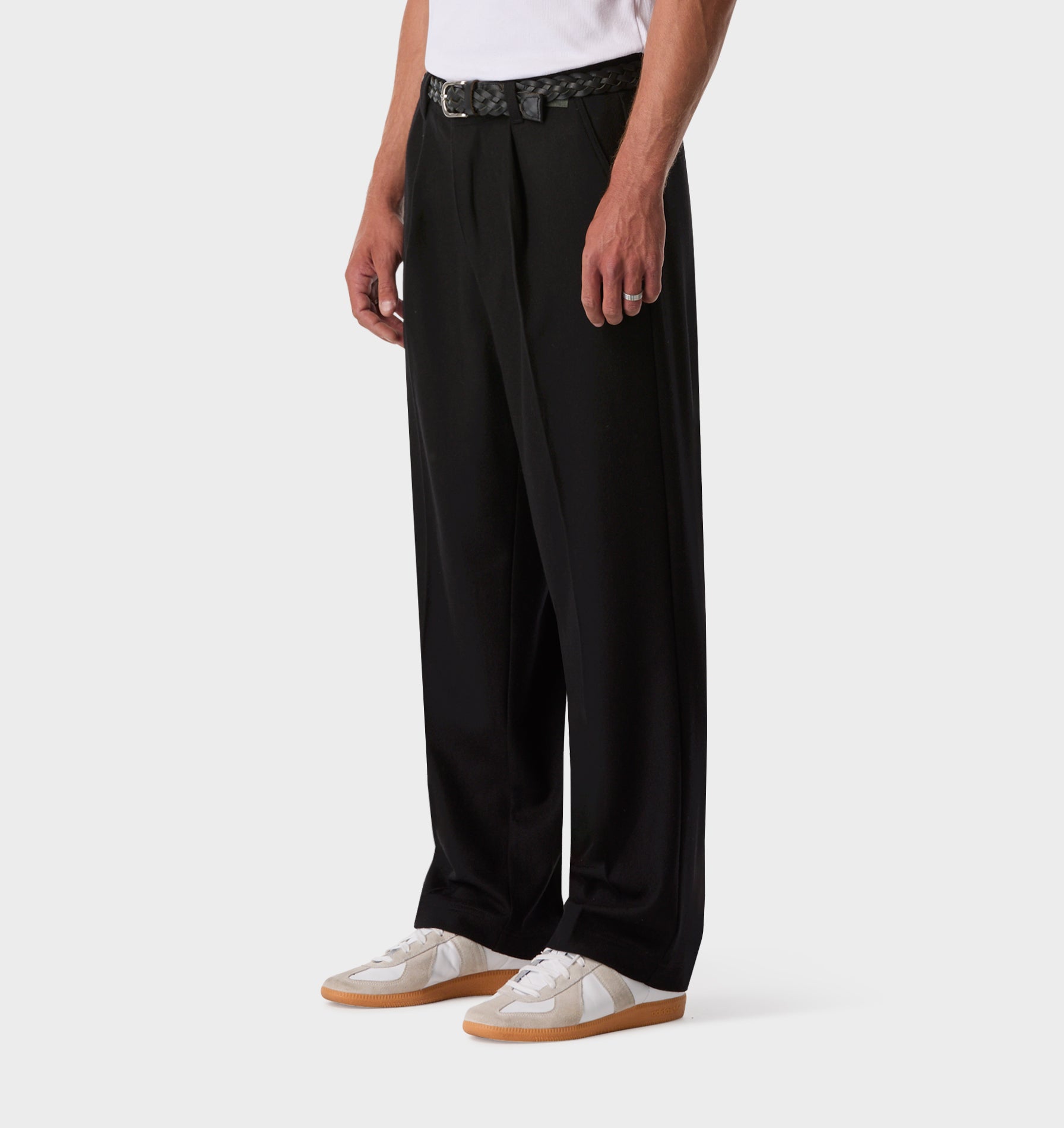 Winston Tailored Pant in Black Wool | I Love Ugly US