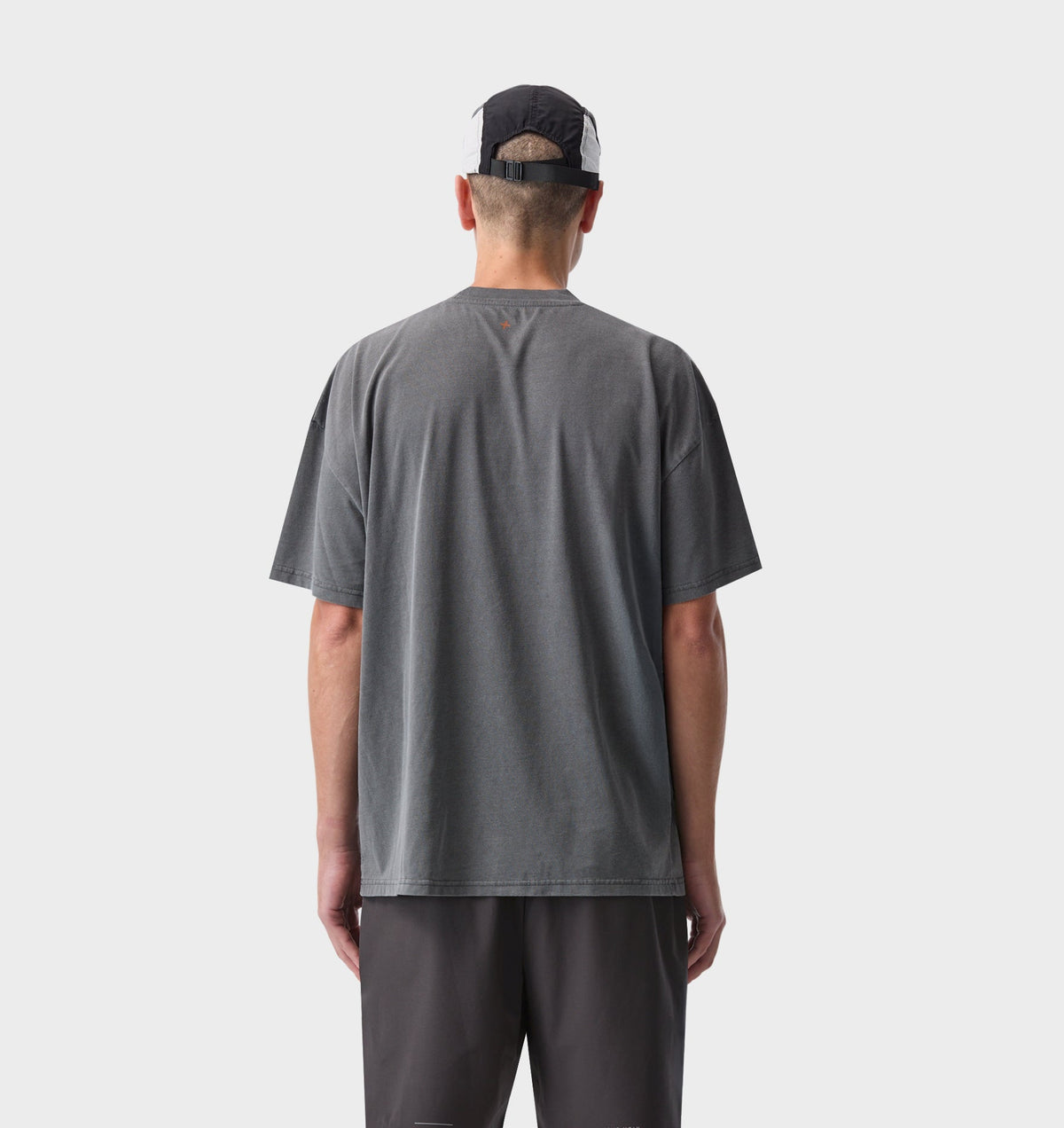 Liquified Active Cotton Box Tee - Washed Black