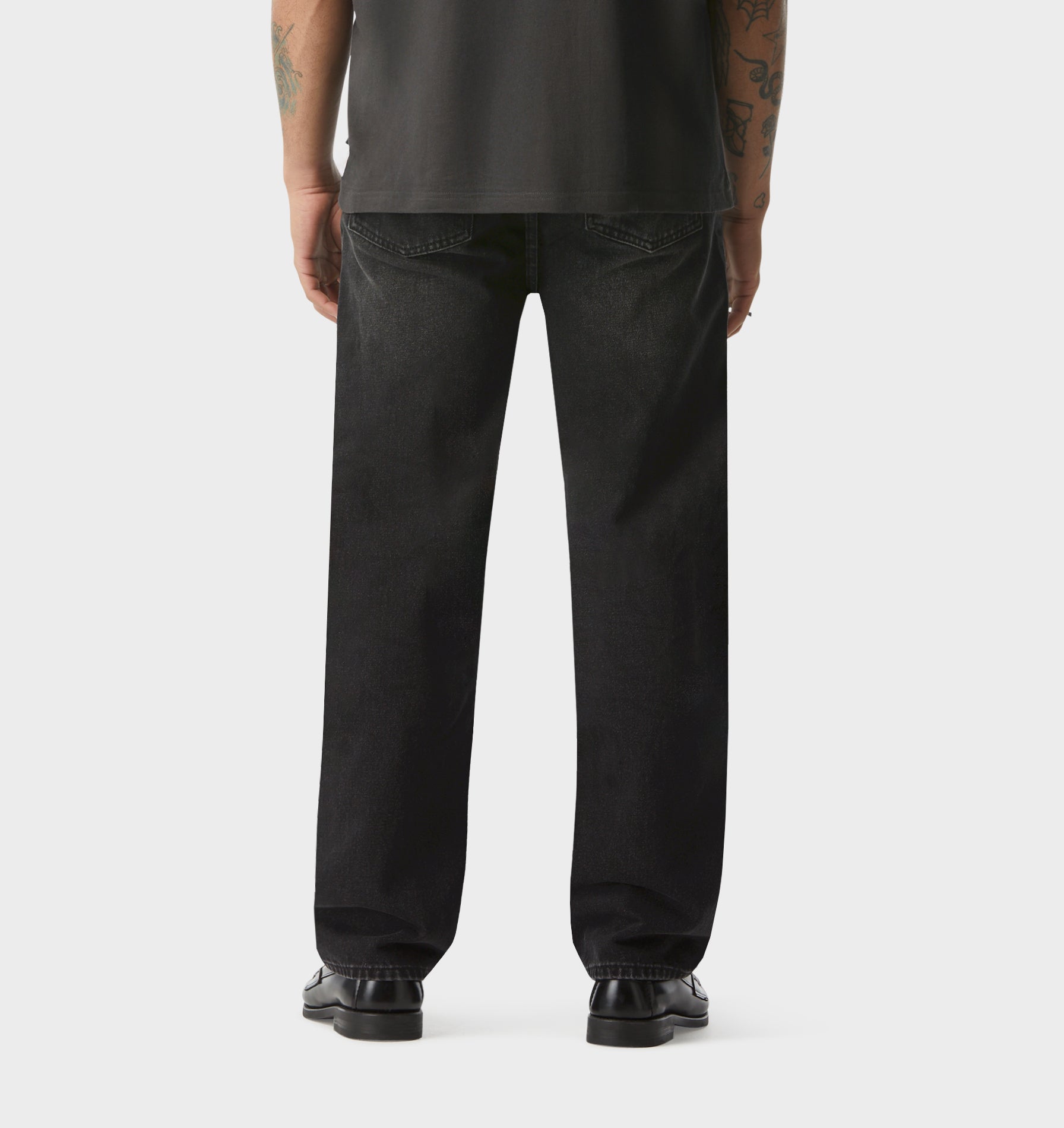 Webster Straight Denim - Washed Black