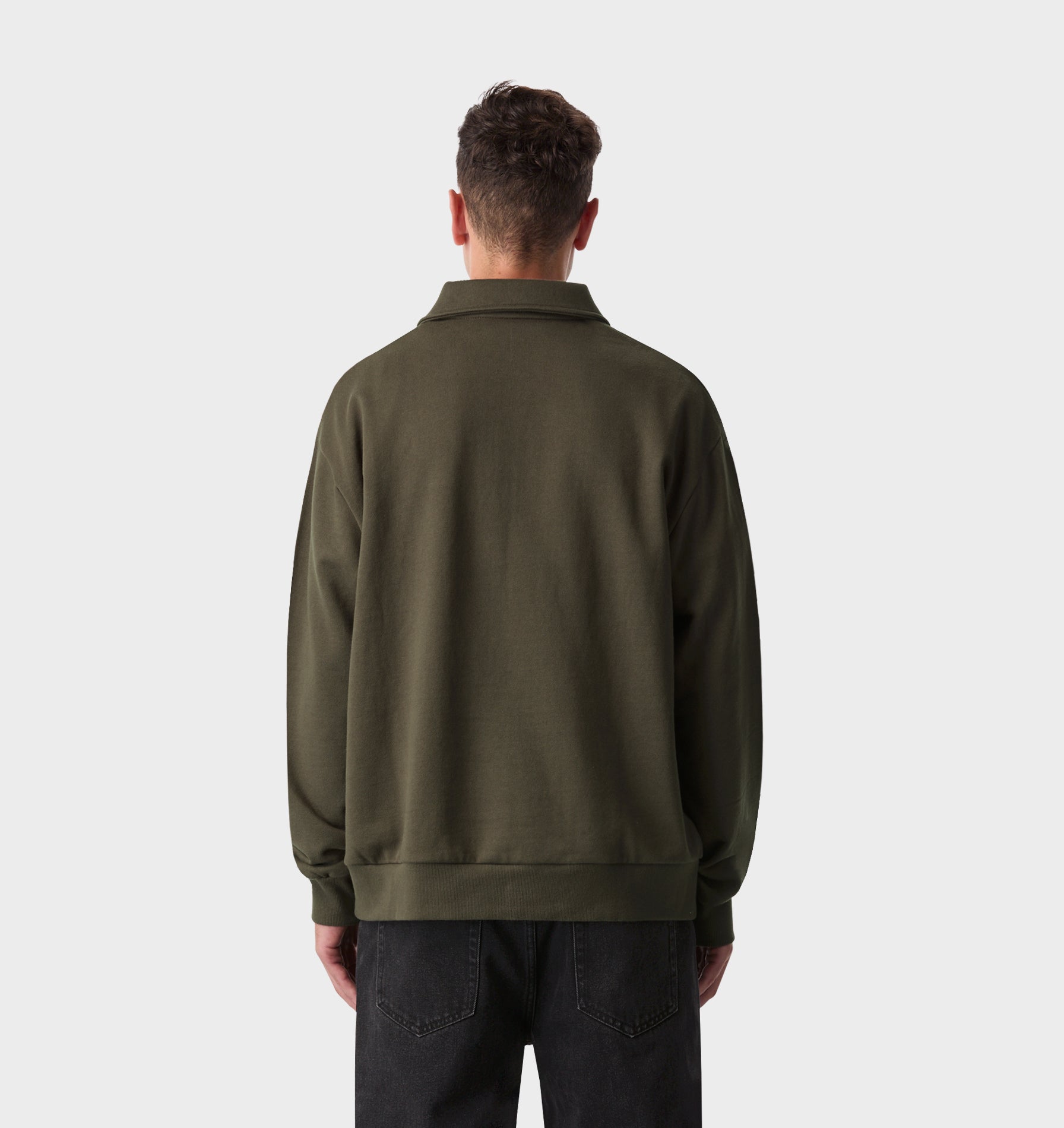 1/2 Zip Pullover - Burnt Olive