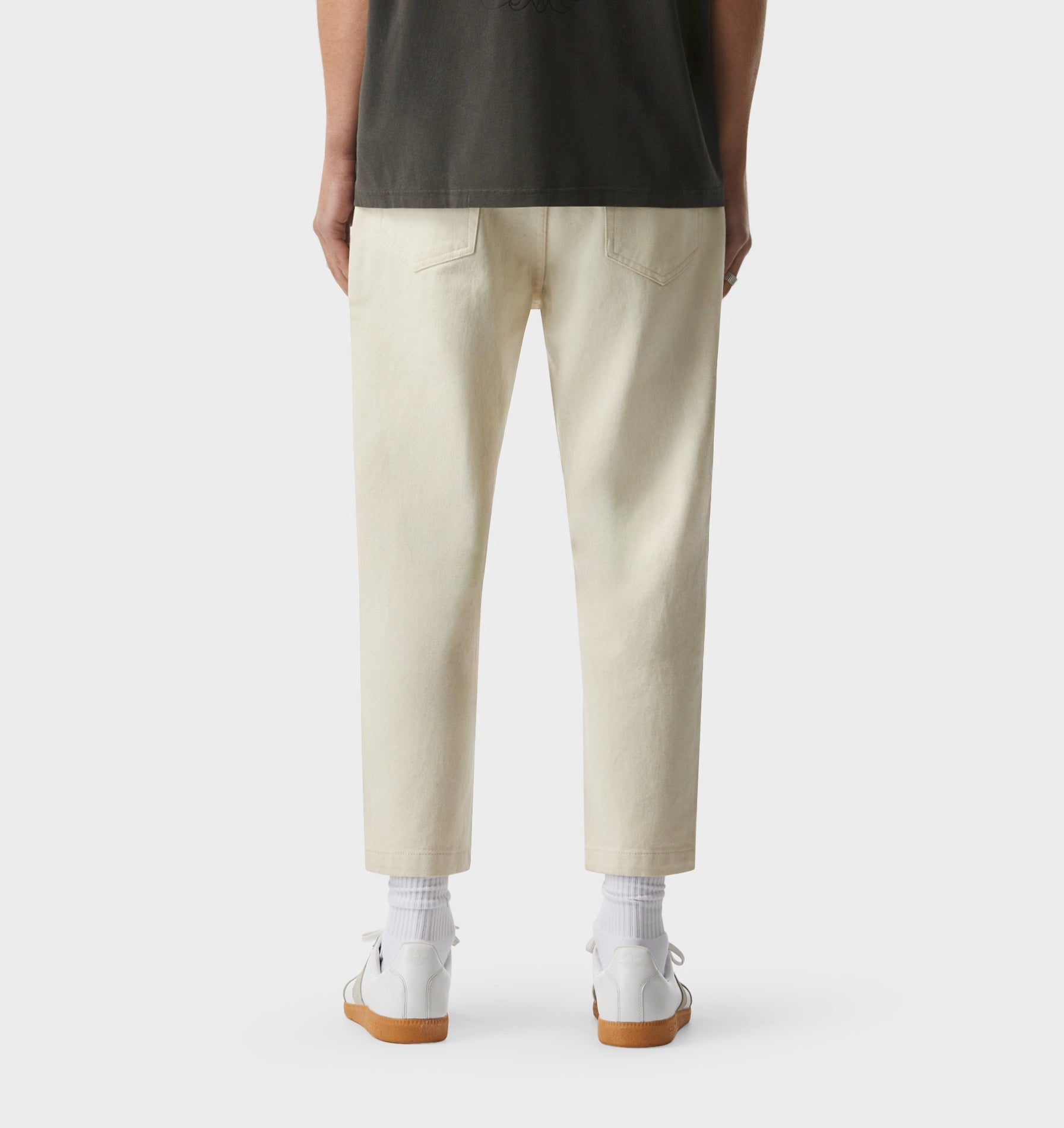 Cropped 90s Denim - Bone