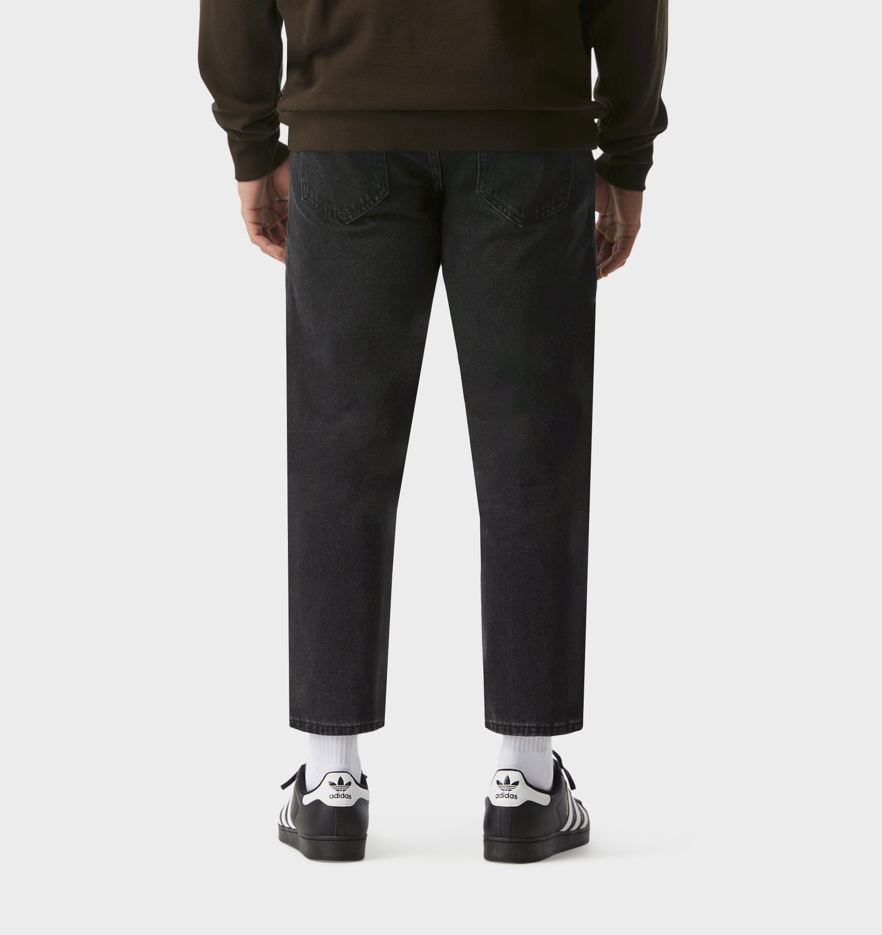 Cropped 90s Denim - Faded Black