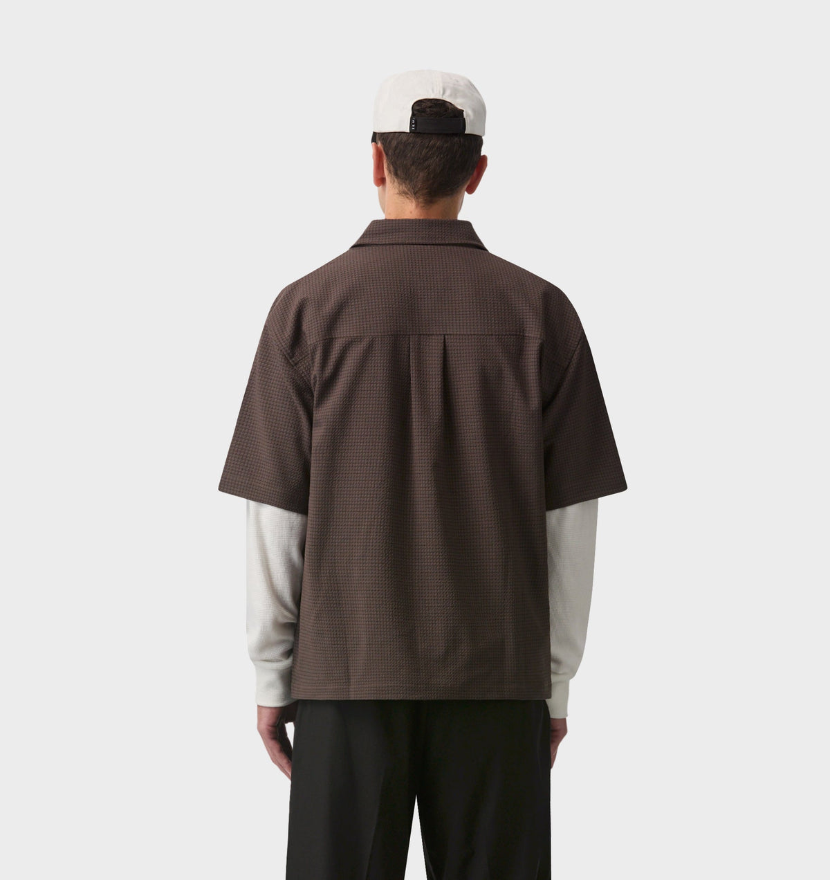 Dawson Boxy SS Shirt - Brown Check