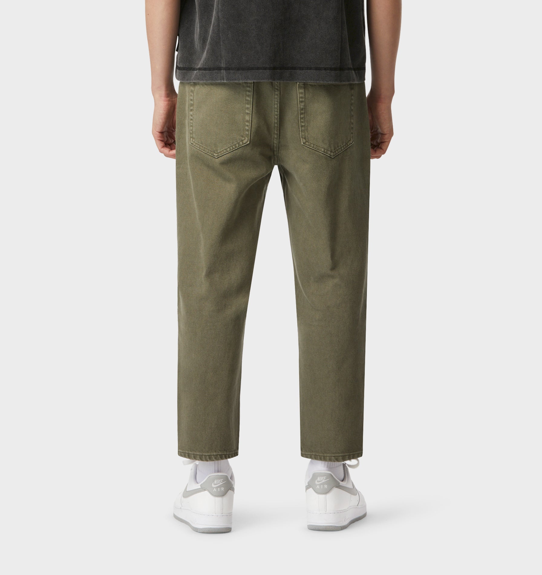 Cropped 90s Denim - Moss