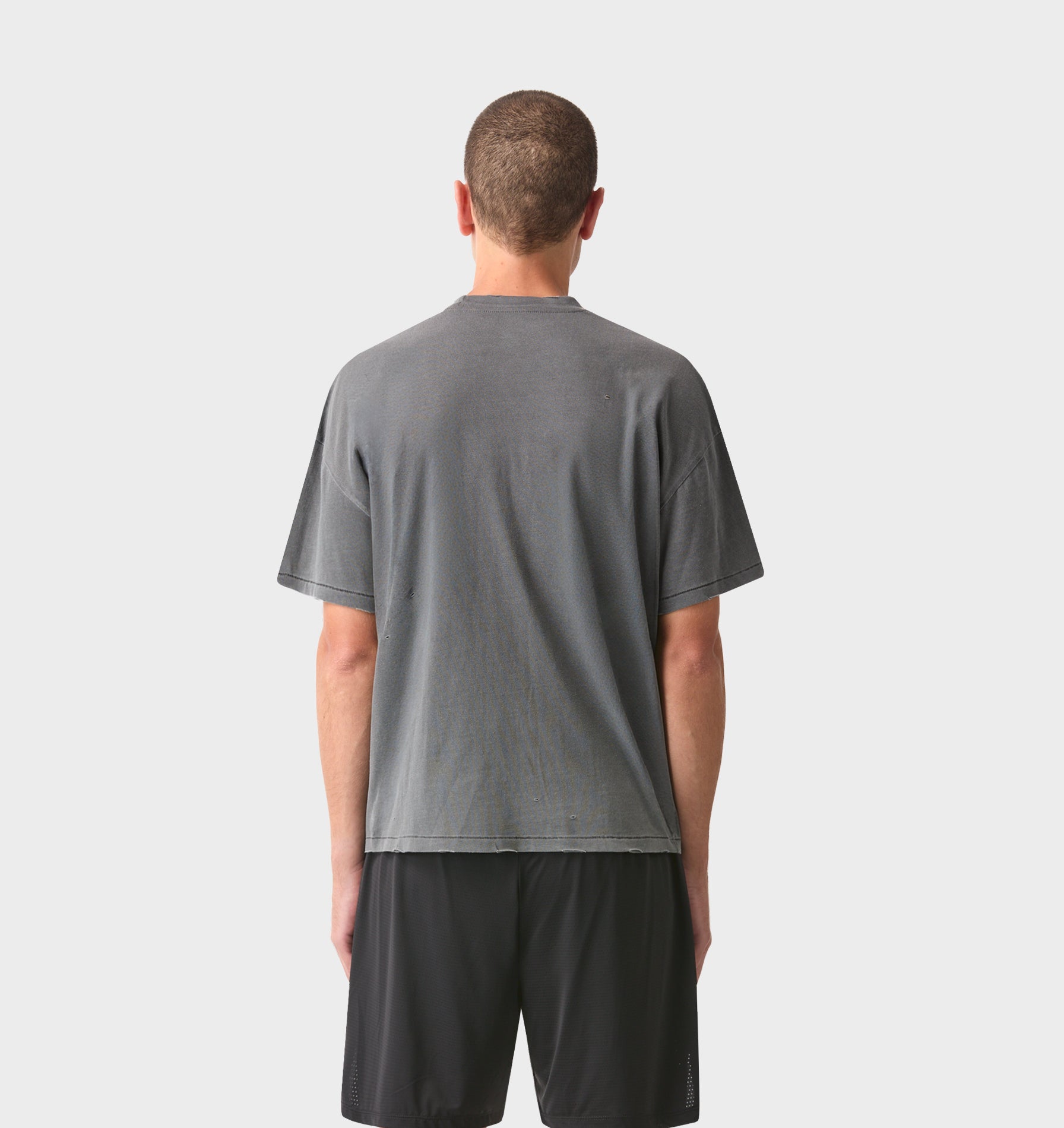 Eagle Active Crop Tee - Washed Black