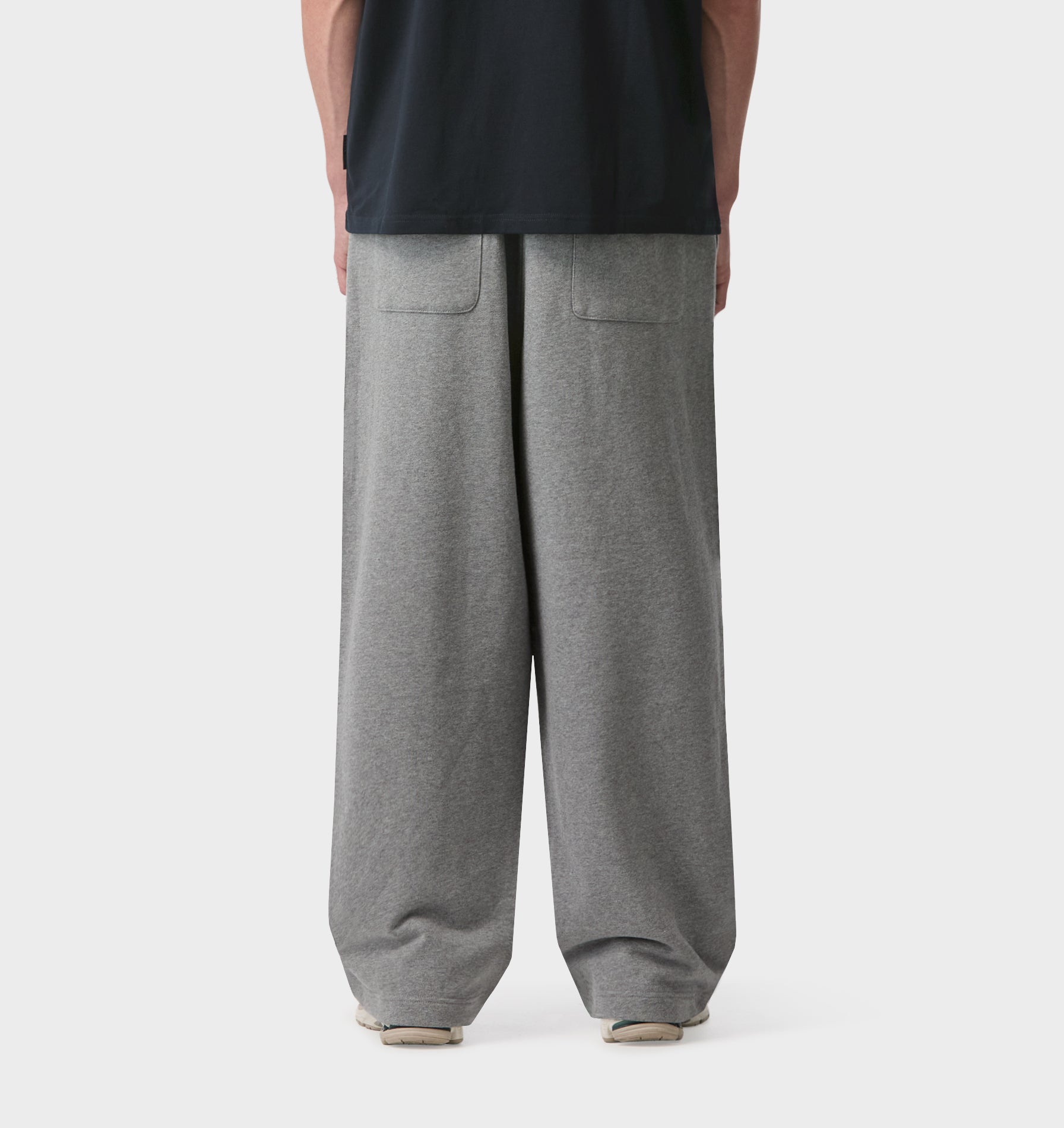 Wide Leg Track Pant - Grey Marle | I Love Ugly US