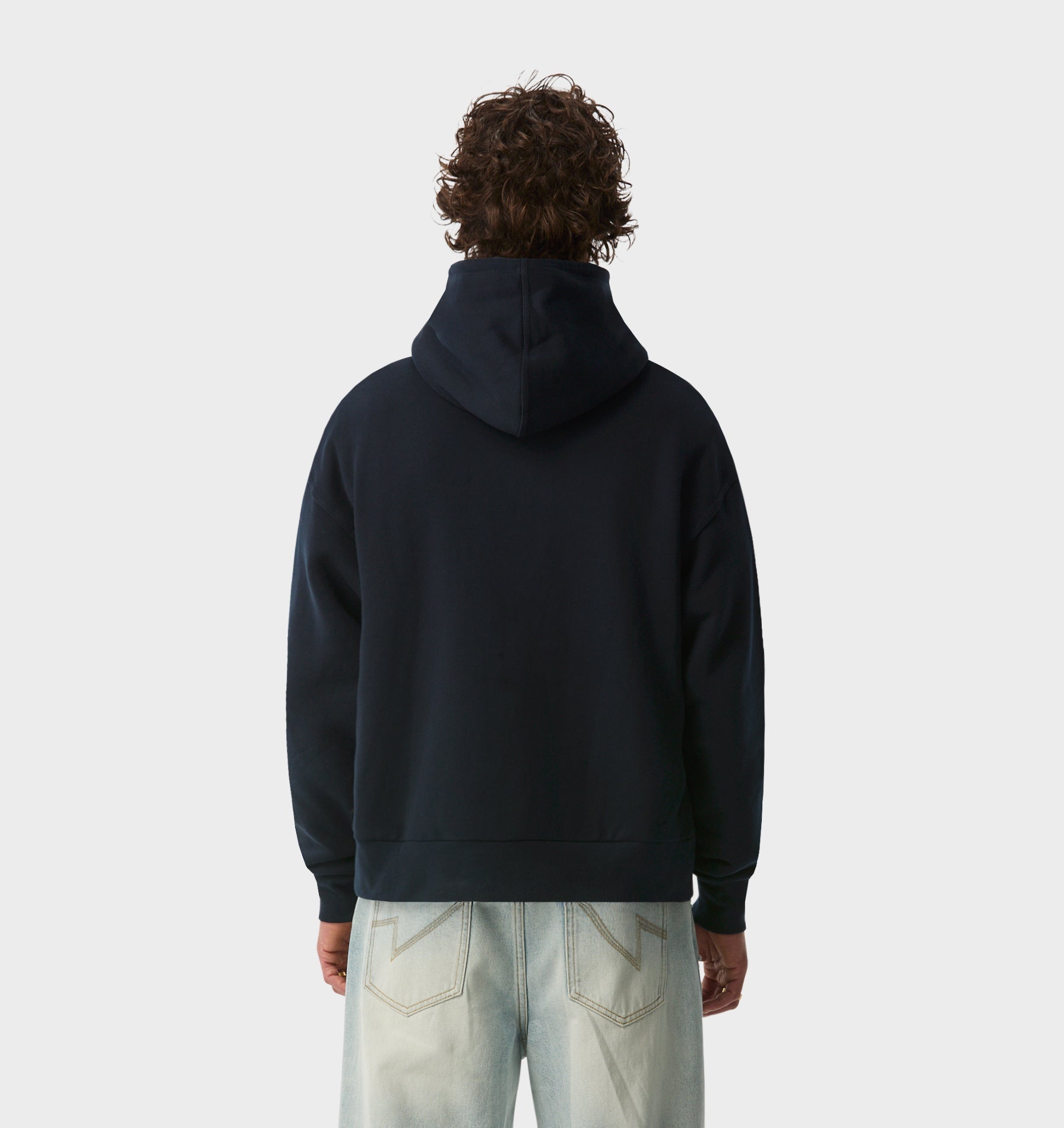 Crop Box Hood - Midnight Navy