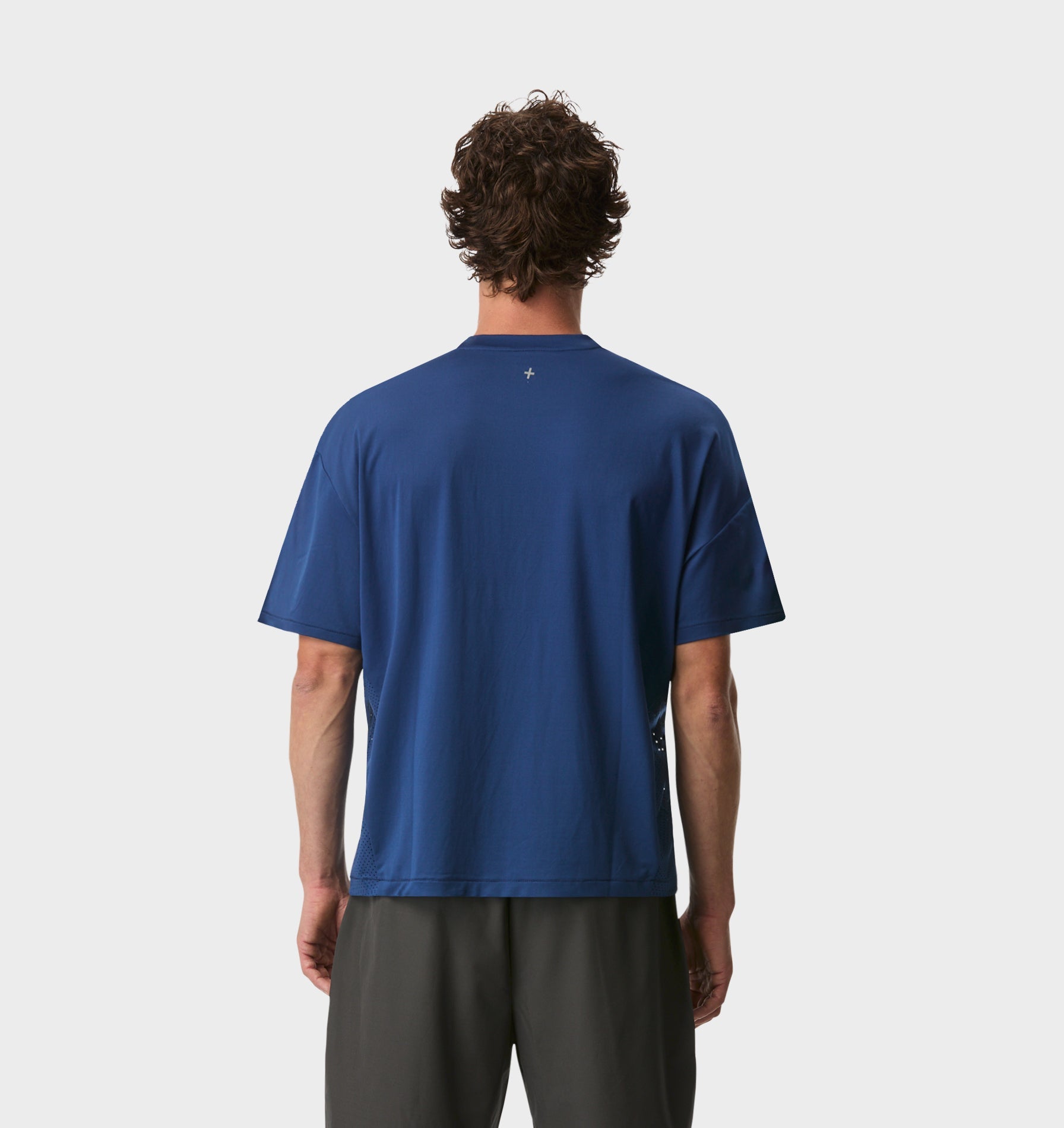 Active Crop Tee - Cobalt