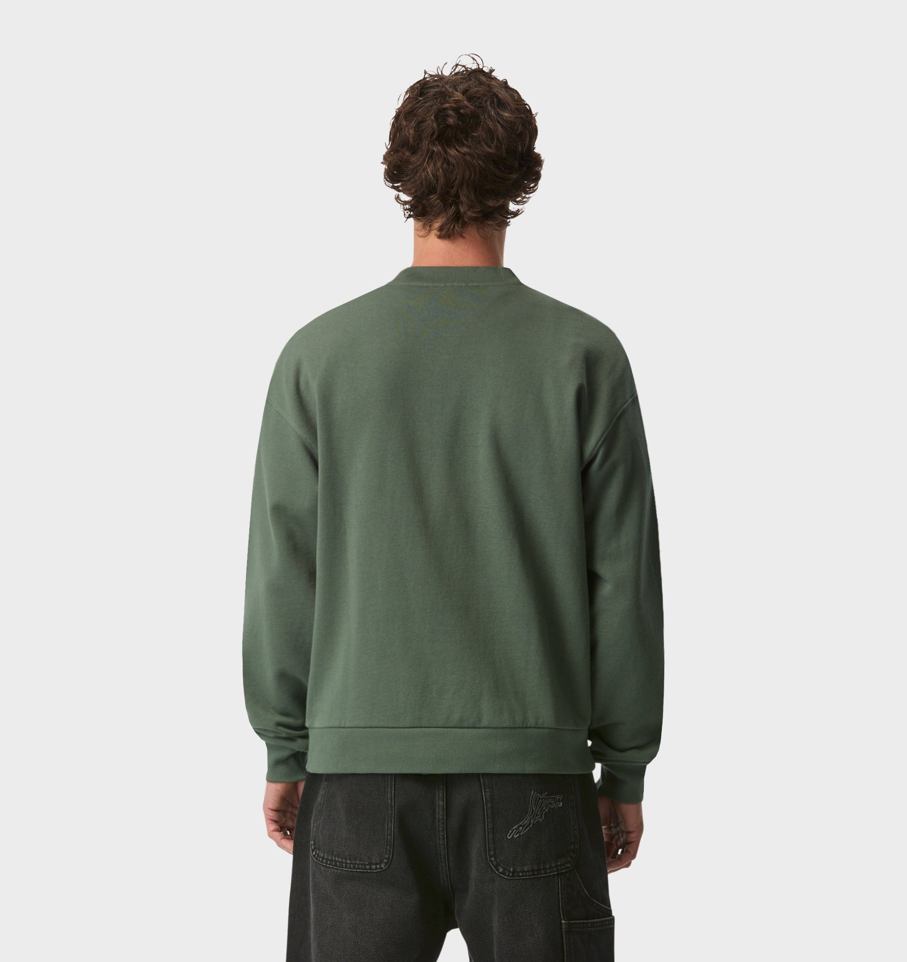 Oversized Crew - Smokey Green