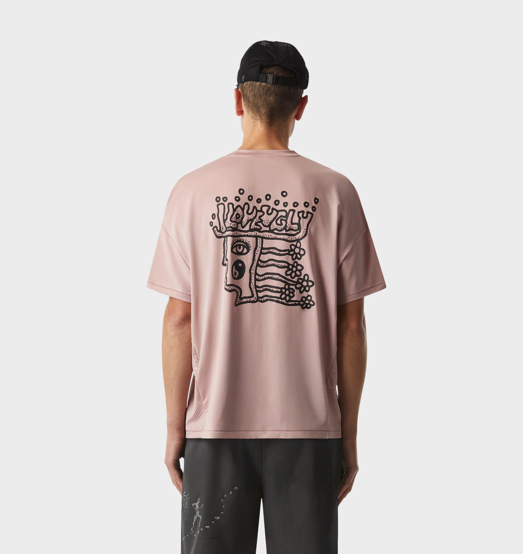 Rebelyuth Active Crop Tee - Dusky Pink