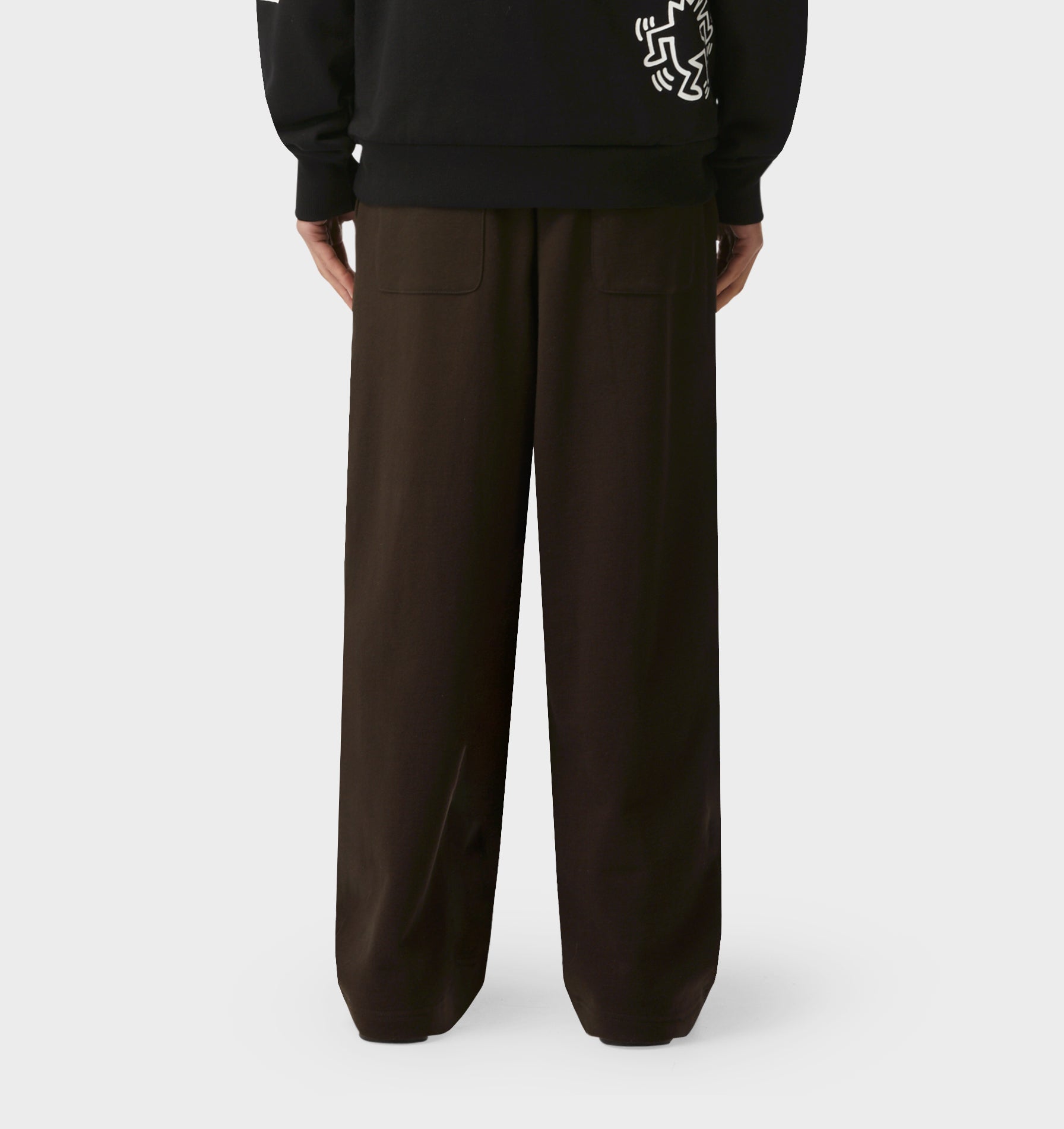 Wide Leg Track Pant - Coffee Bean