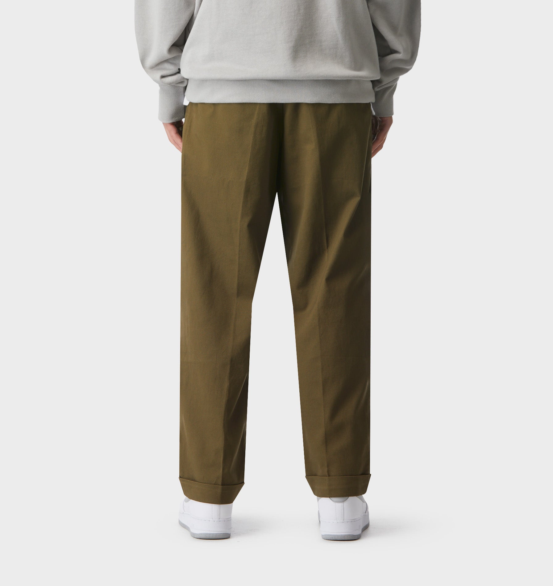 Noah Pleated Pant - Army Green