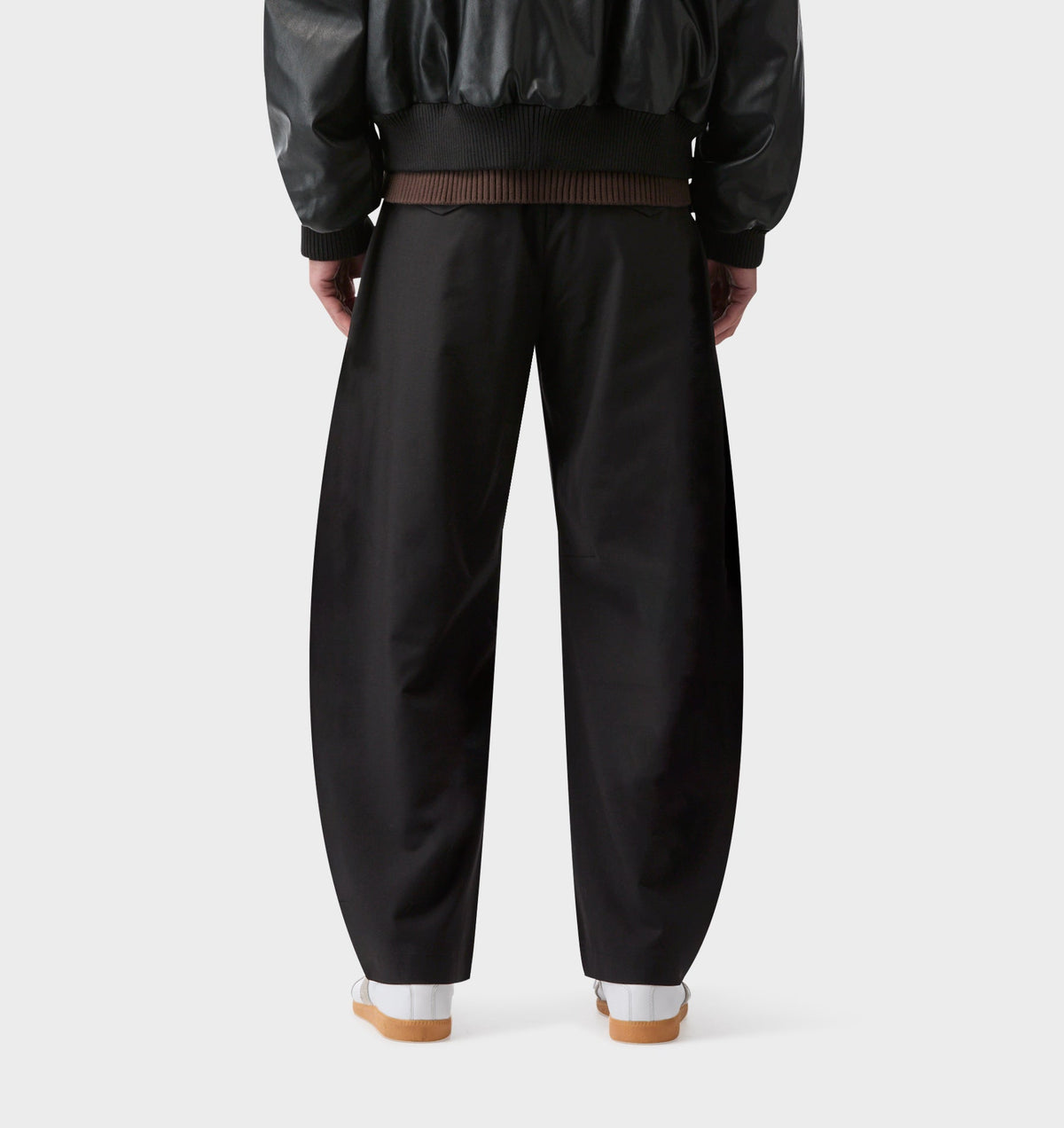 Barrel Leg Slack Pant - Black