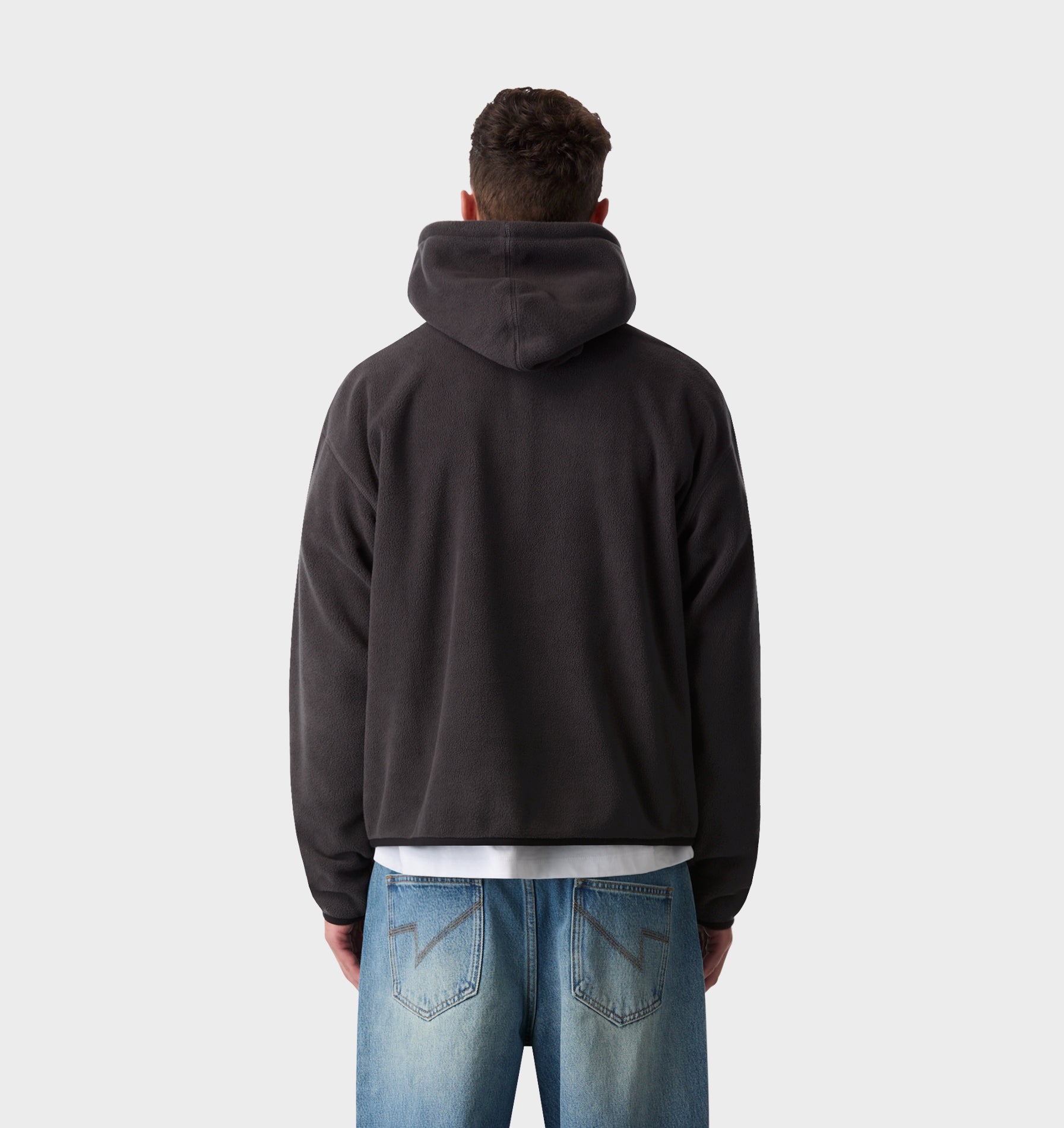 Polar Fleece Hood - Charcoal