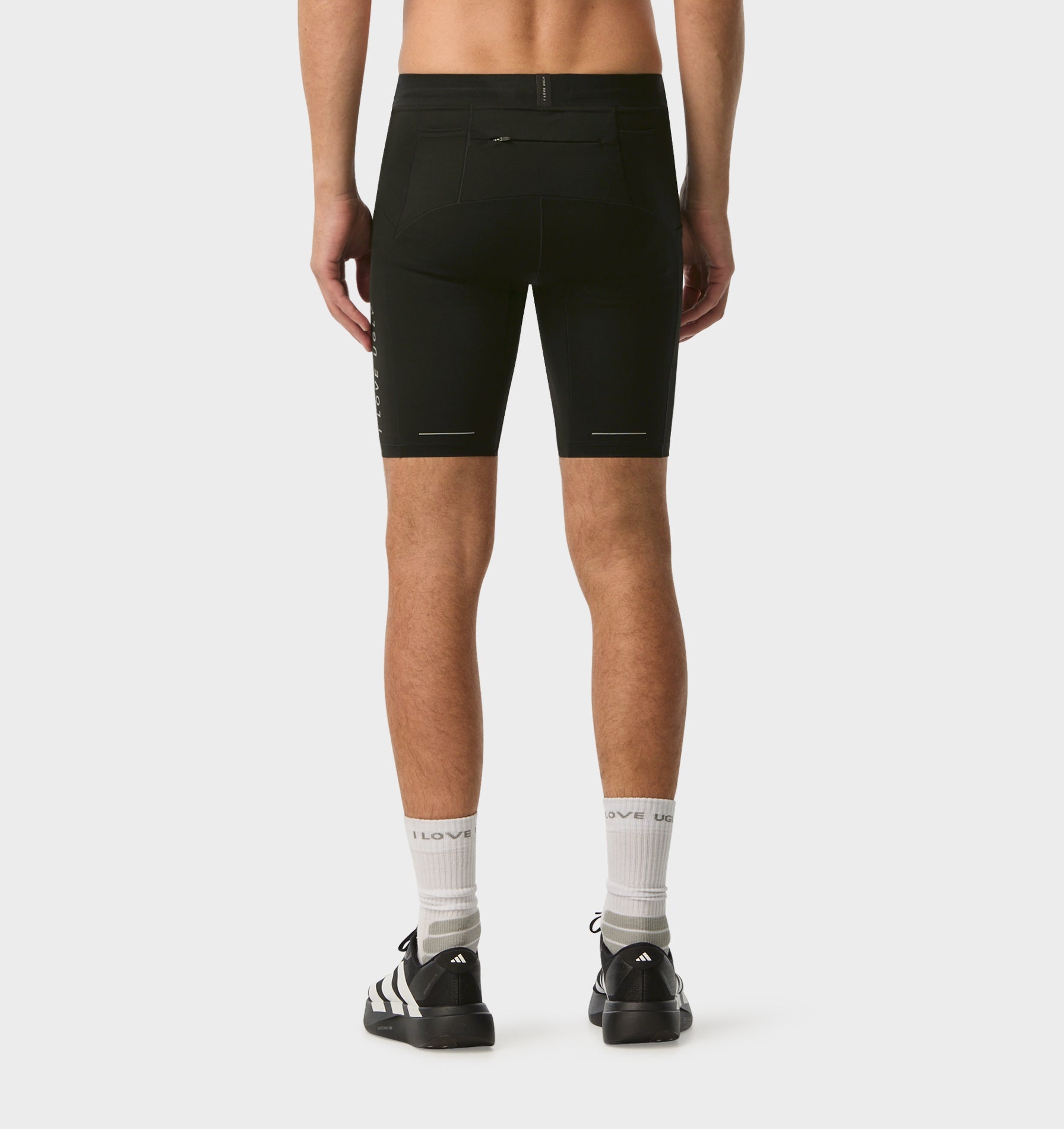 Leo Performance Lined Half Tight - Black
