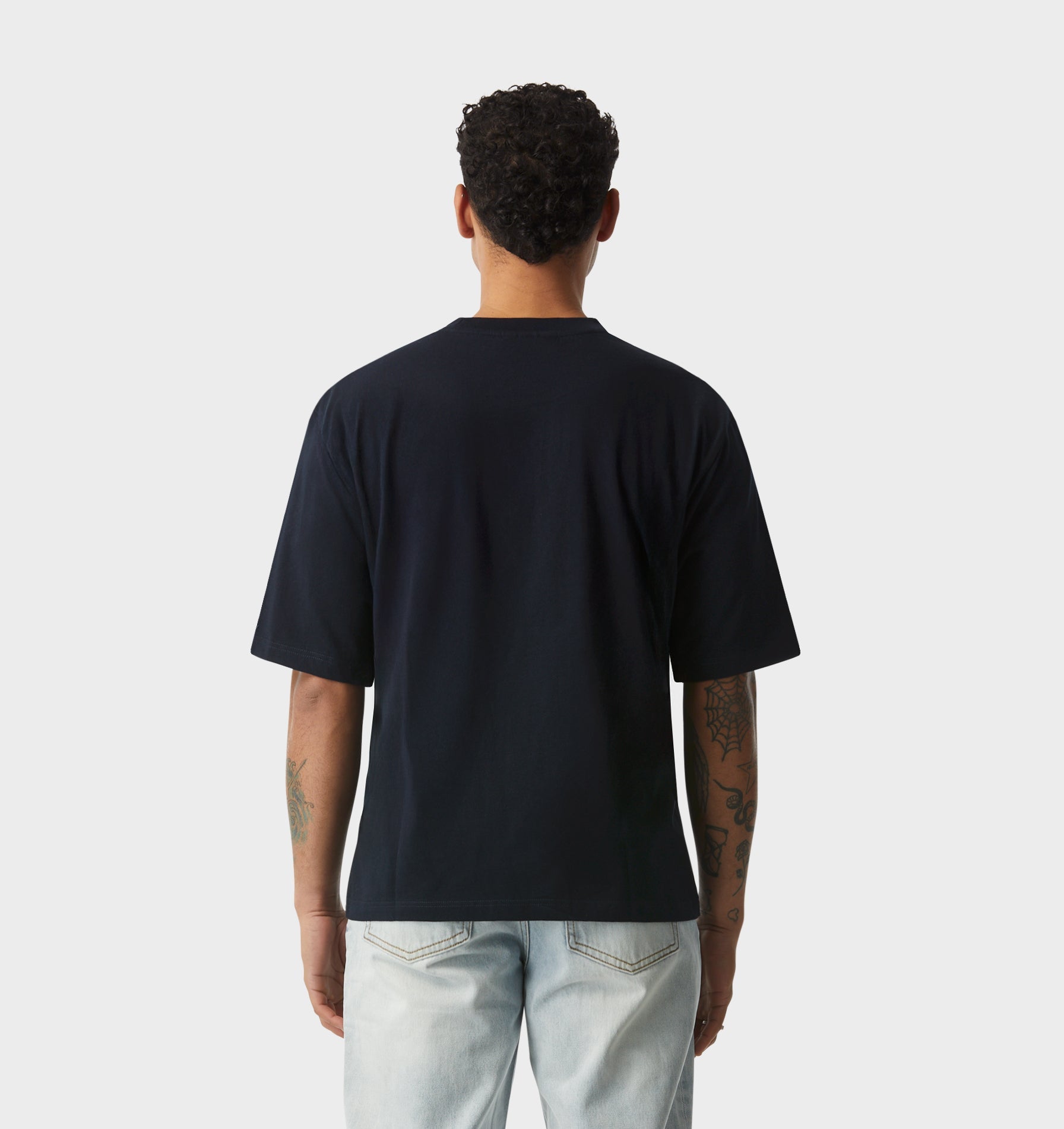 Isaac Cotton Tee - Midnight Navy