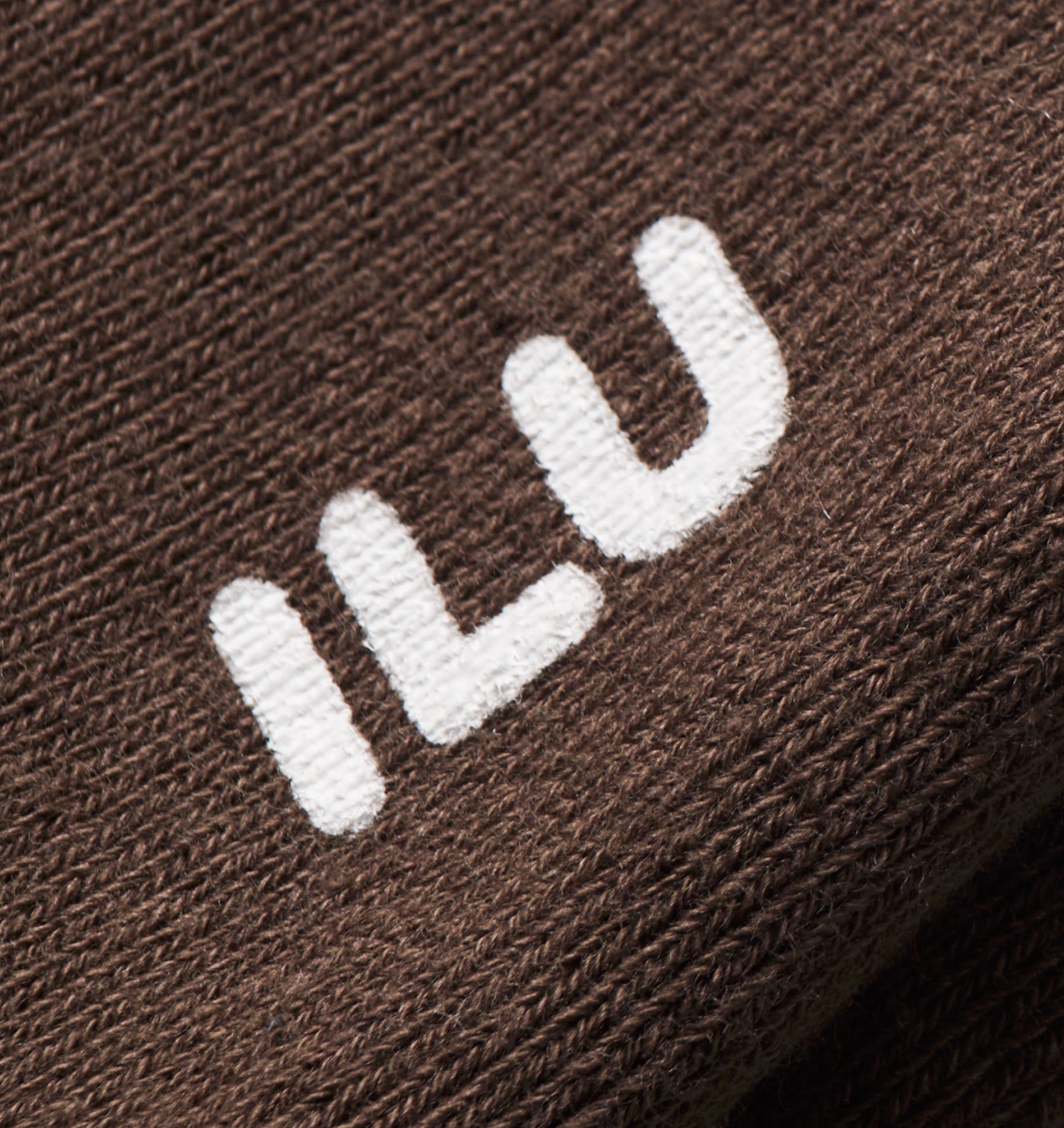 Raw Hem Sock - Fossil Brown