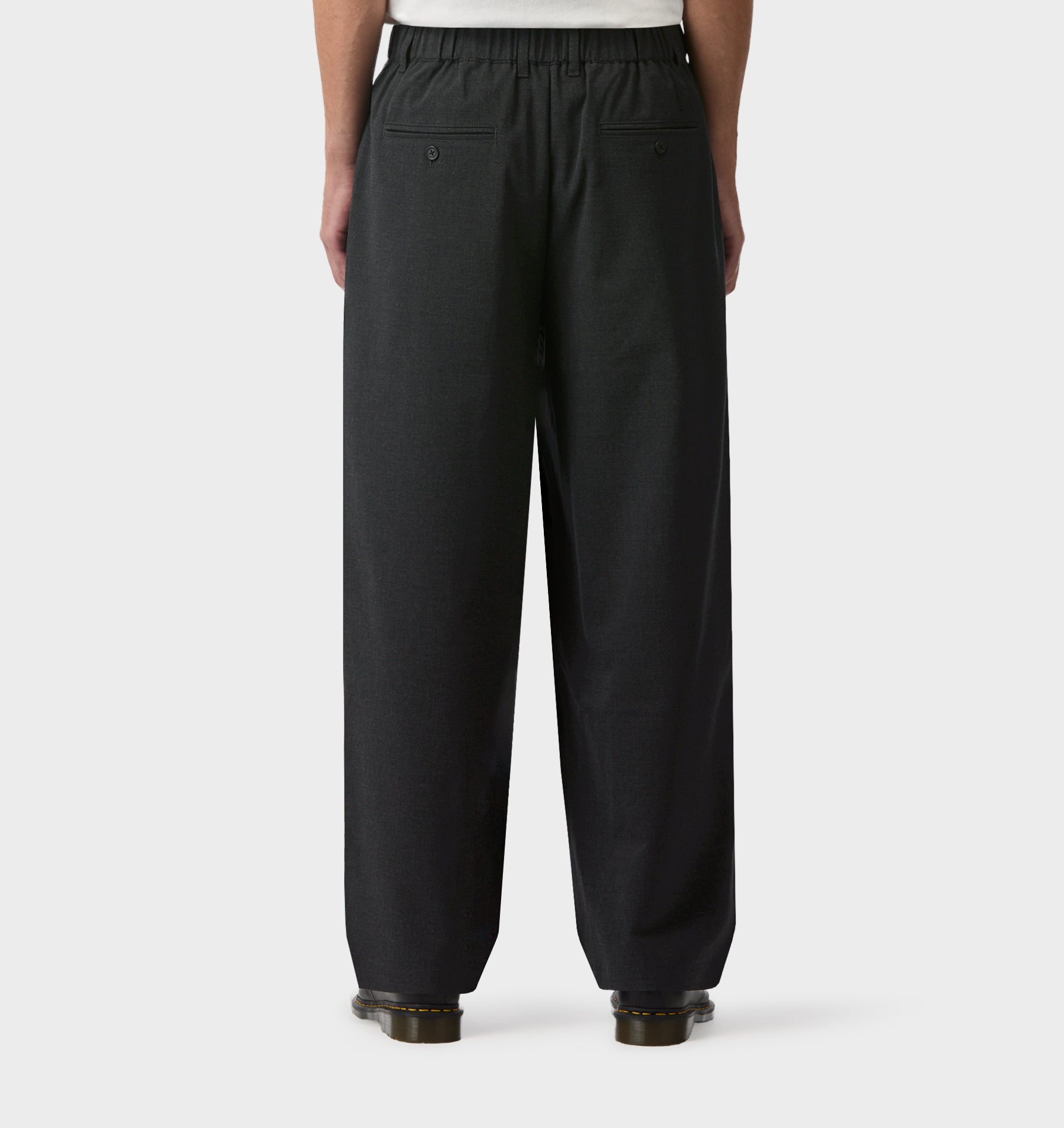 Albert Pleated Pant - Charcoal