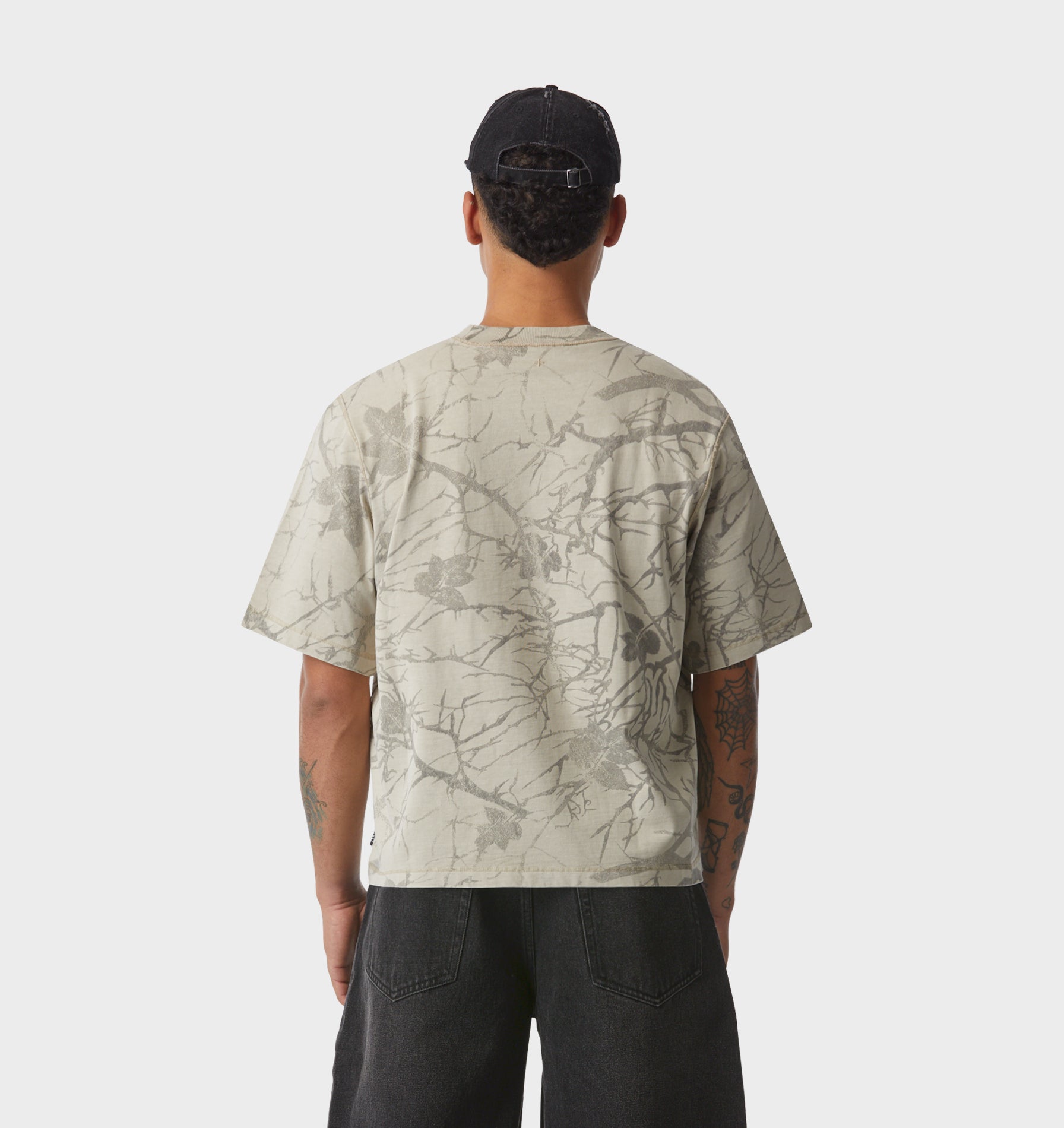 Box Crop Tee - Tree Camo