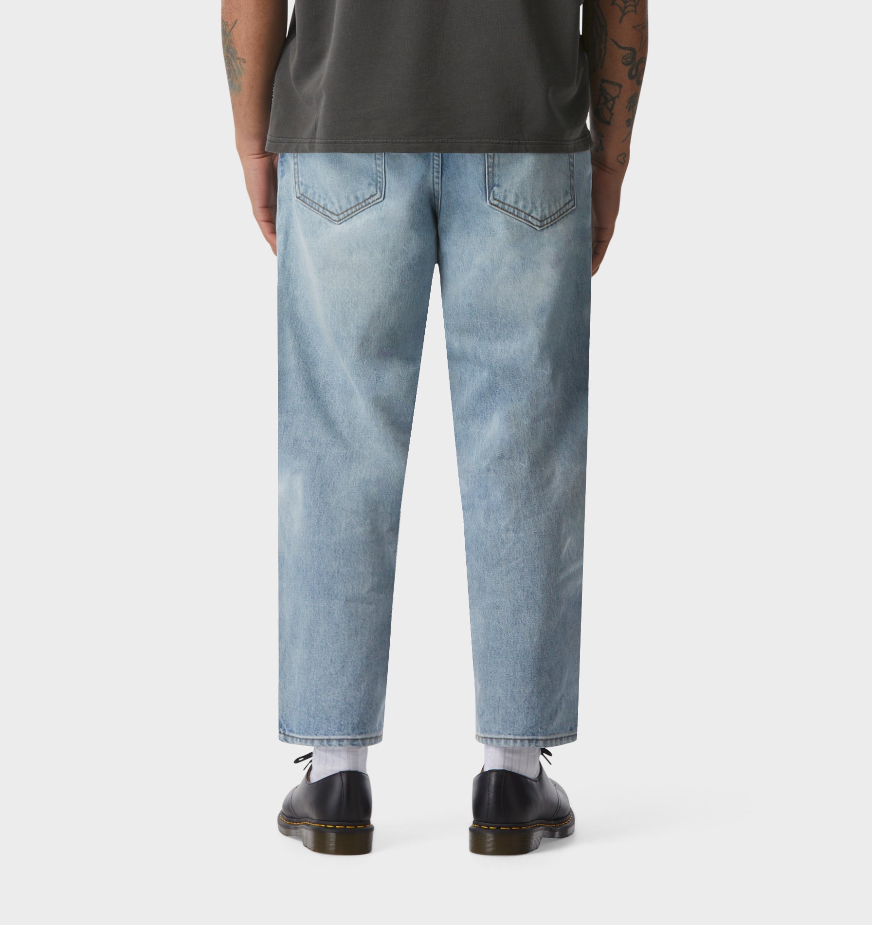 Samson Cropped Denim - Faded Blue