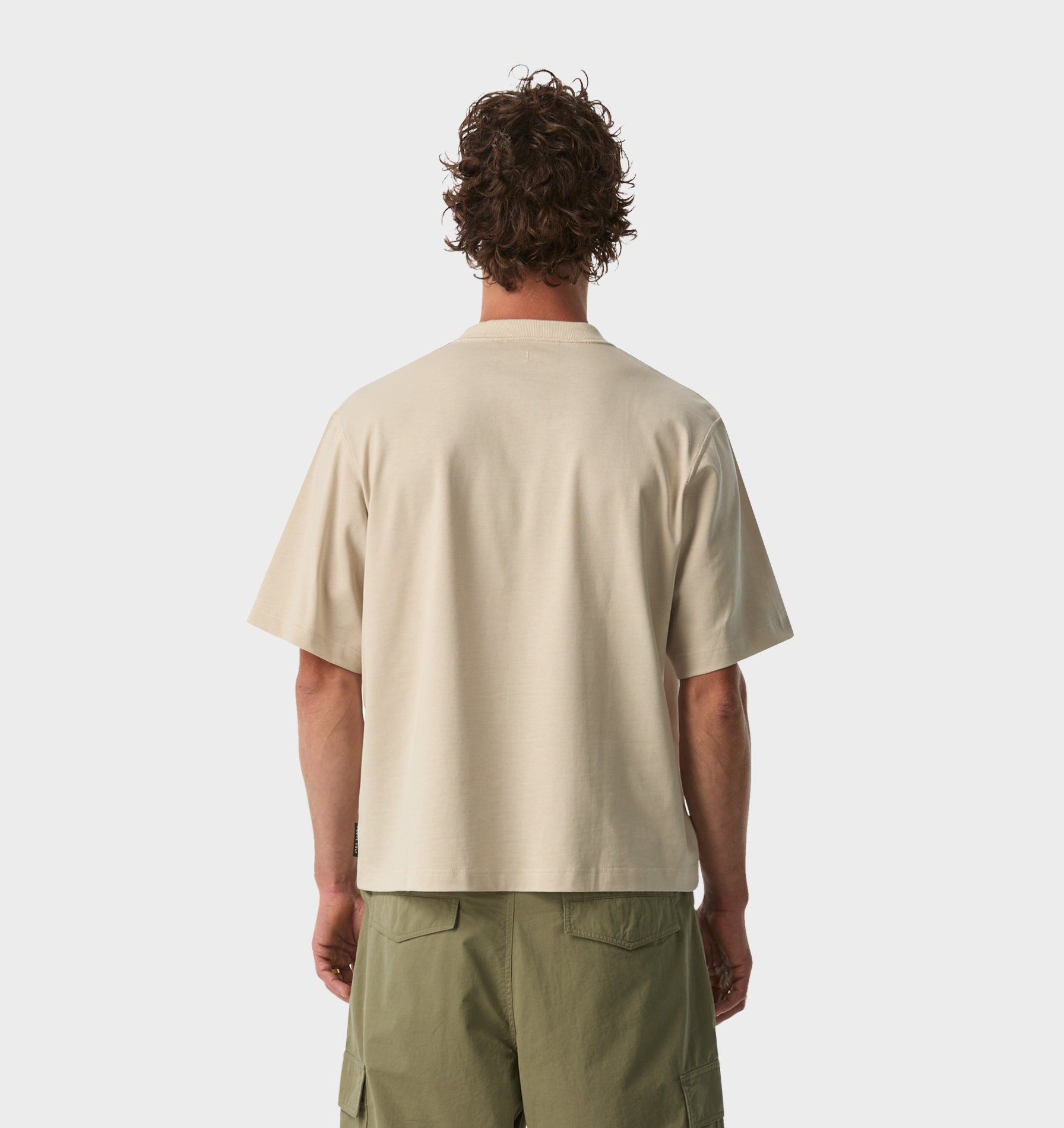 Crop Box Tee - Sandstone