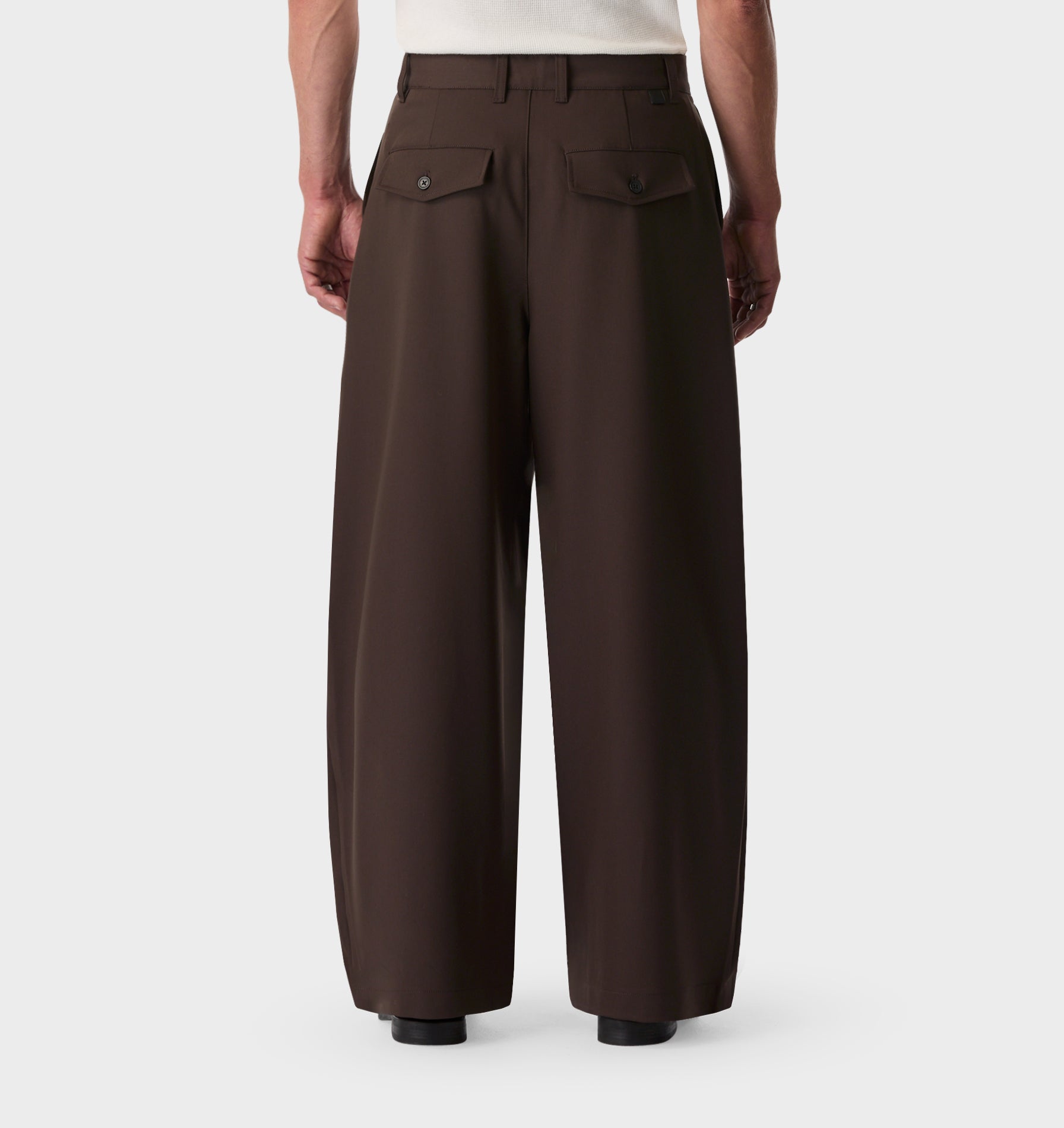 Vermont Pleat Pant - Brown | I Love Ugly US
